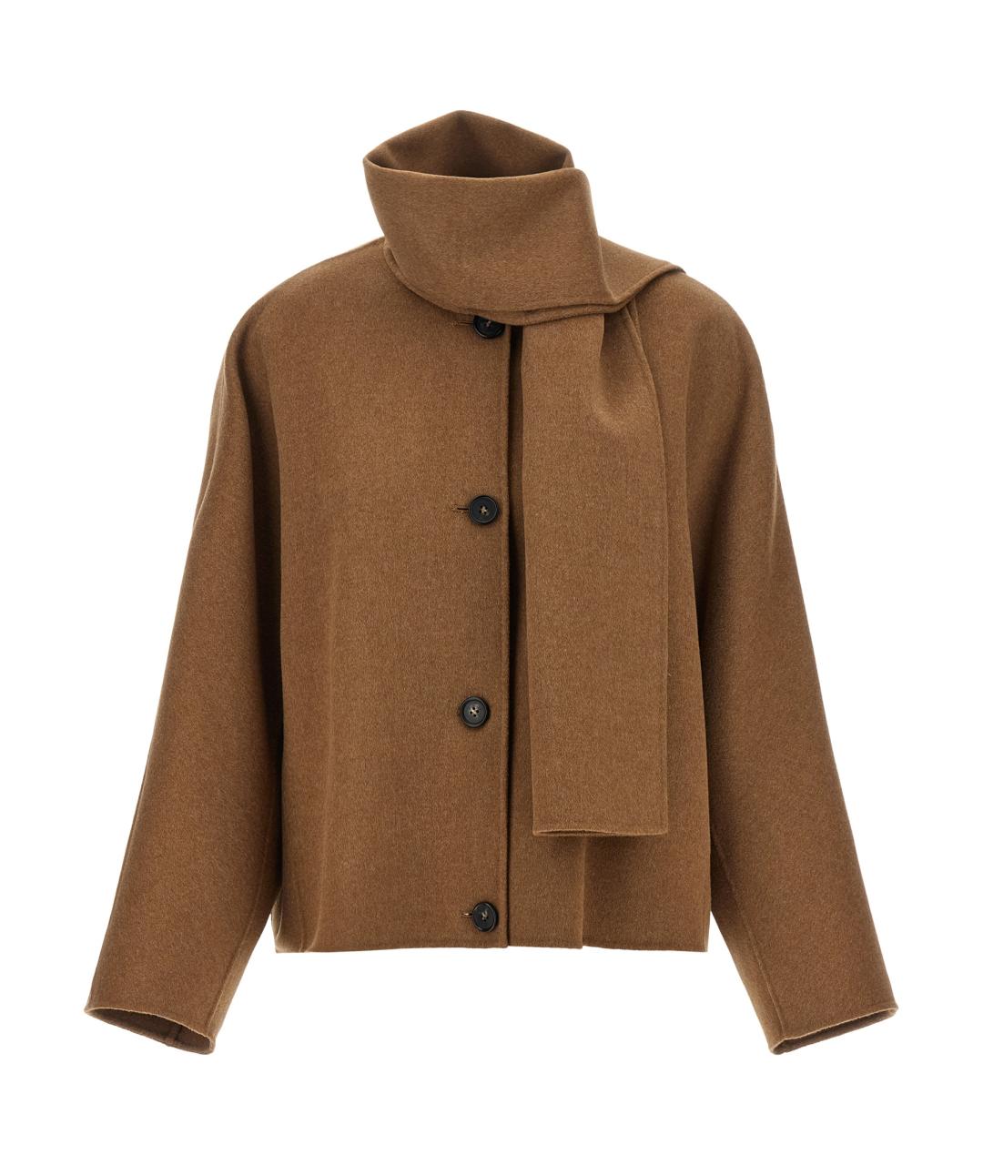 'S MAX MARA Коричневая шерстяная куртка, фото 1