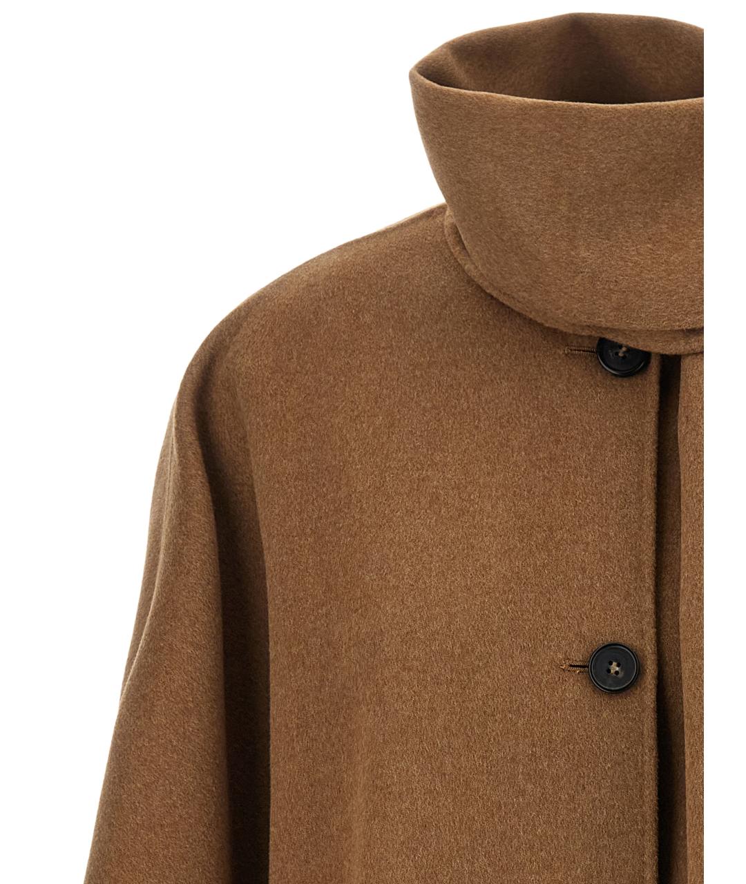 'S MAX MARA Коричневая шерстяная куртка, фото 4