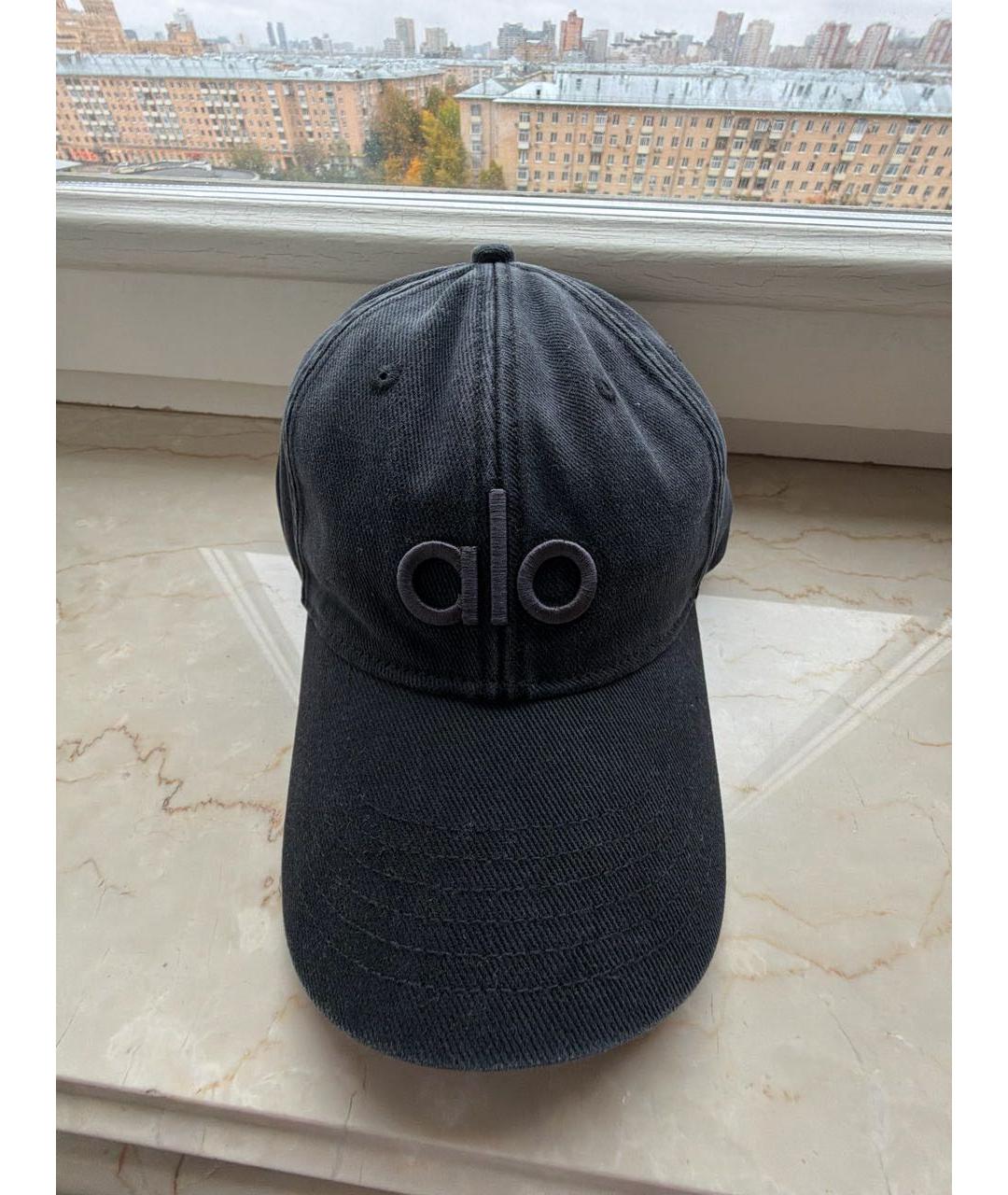 ALO YOGA Черная кепка, фото 4