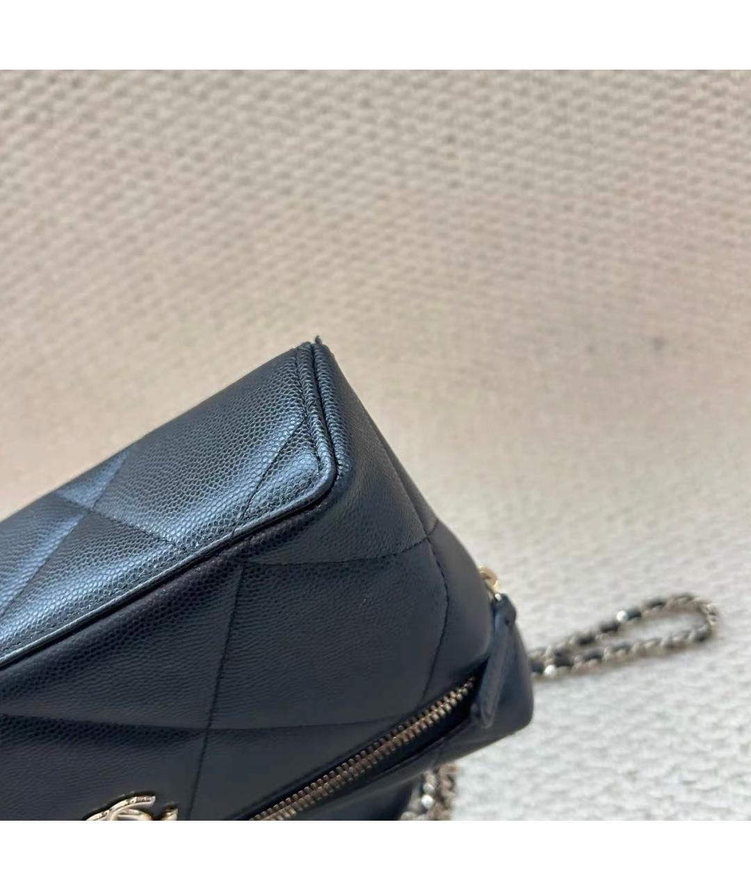 CHANEL Черная кожаная сумка через плечо, фото 6