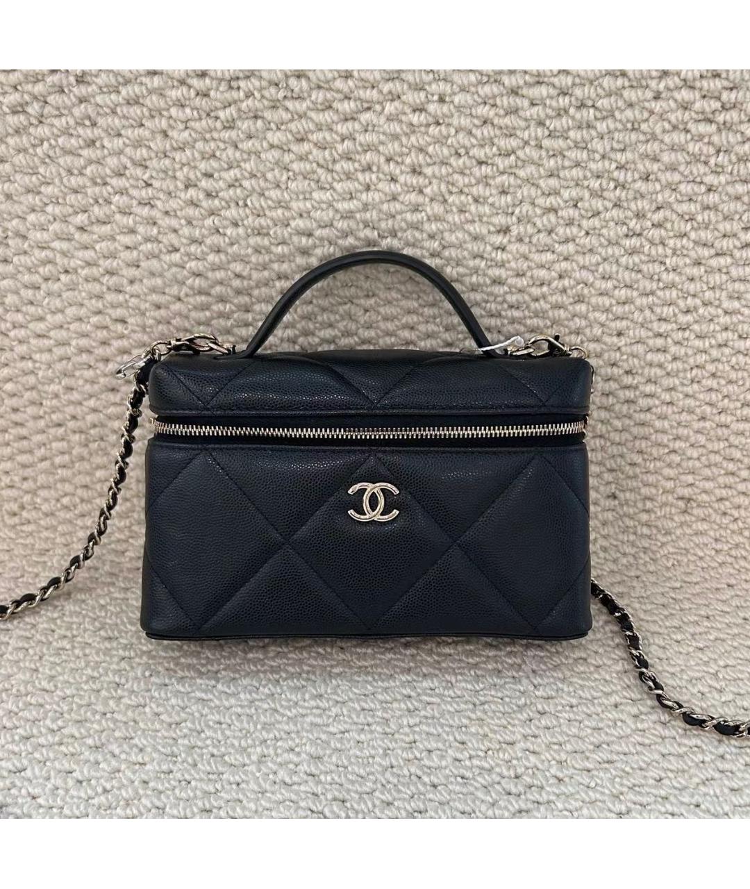 CHANEL Черная кожаная сумка через плечо, фото 9