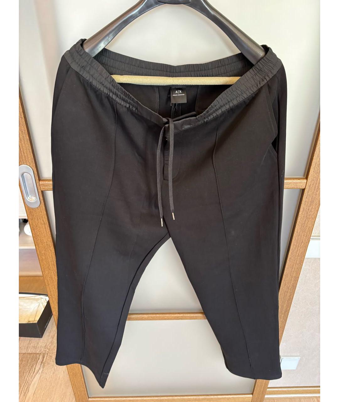ARMANI EXCHANGE Черный хлопко-эластановый спортивный костюм, фото 6