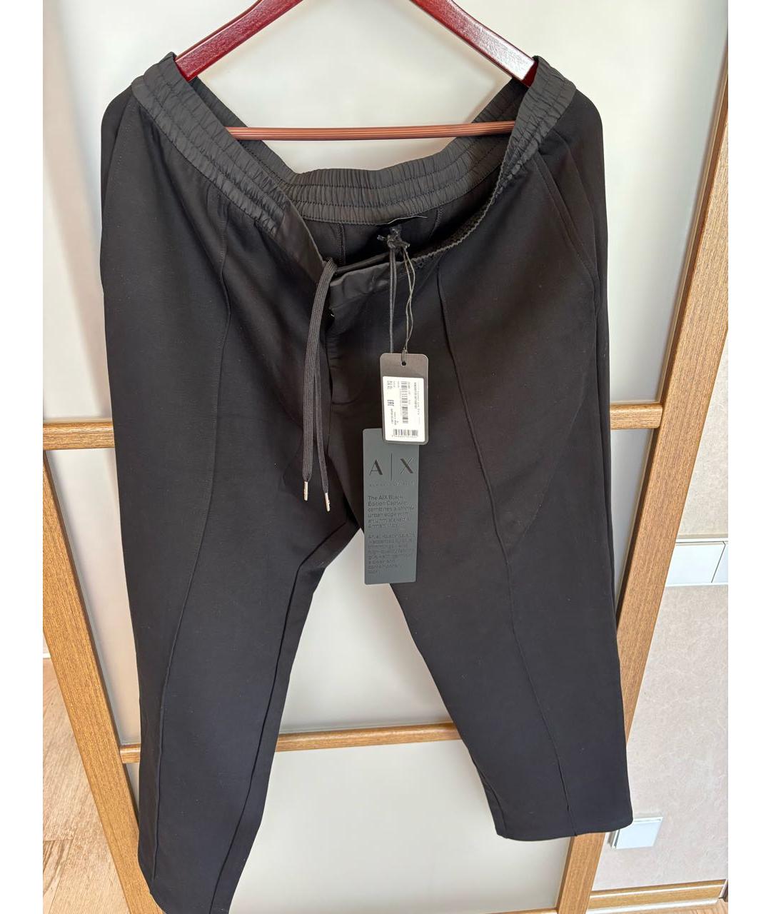 ARMANI EXCHANGE Черный хлопко-эластановый спортивный костюм, фото 7