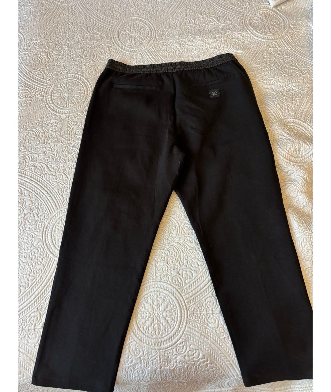 ARMANI EXCHANGE Черный хлопко-эластановый спортивный костюм, фото 2