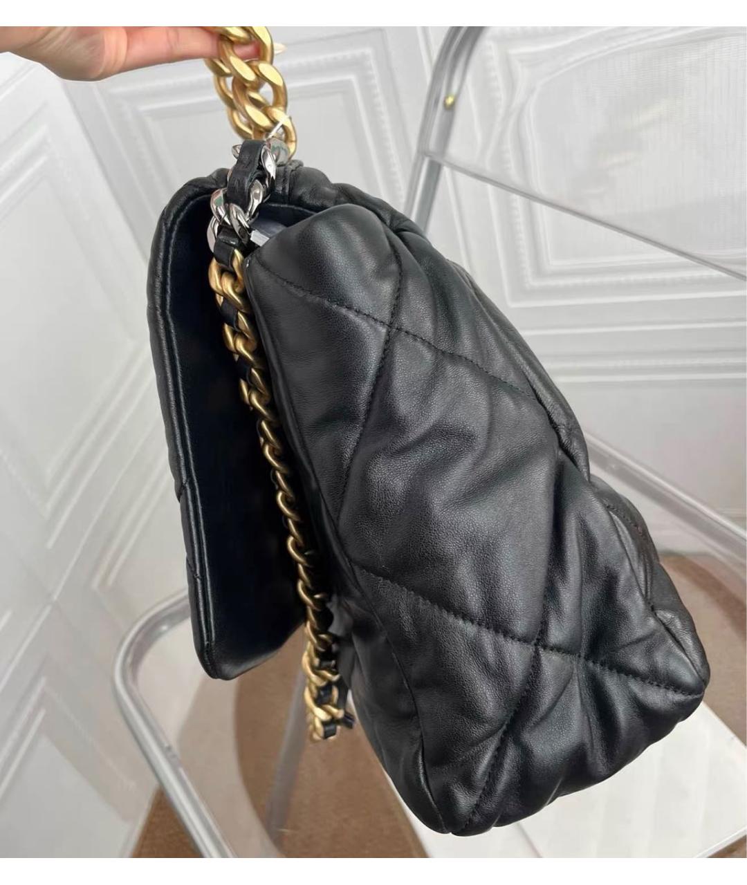 CHANEL Черная кожаная сумка через плечо, фото 3
