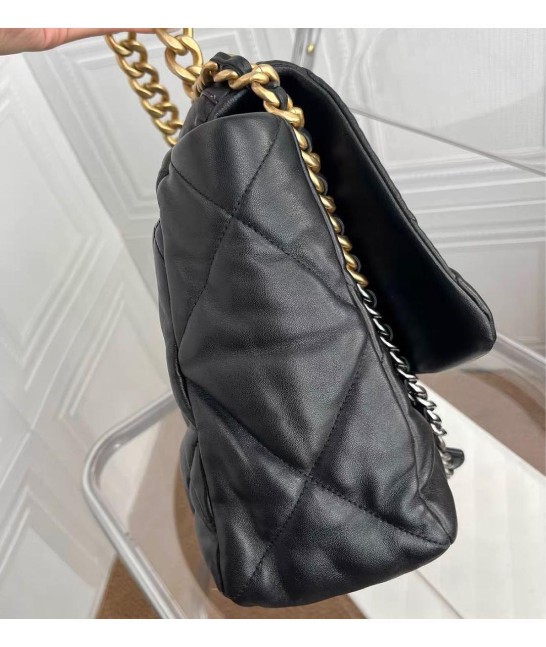 CHANEL Черная кожаная сумка через плечо, фото 4