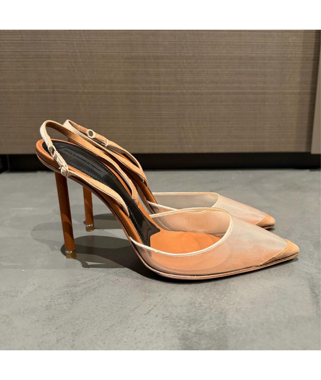 ALEXANDER WANG Бежевые текстильные туфли, фото 8