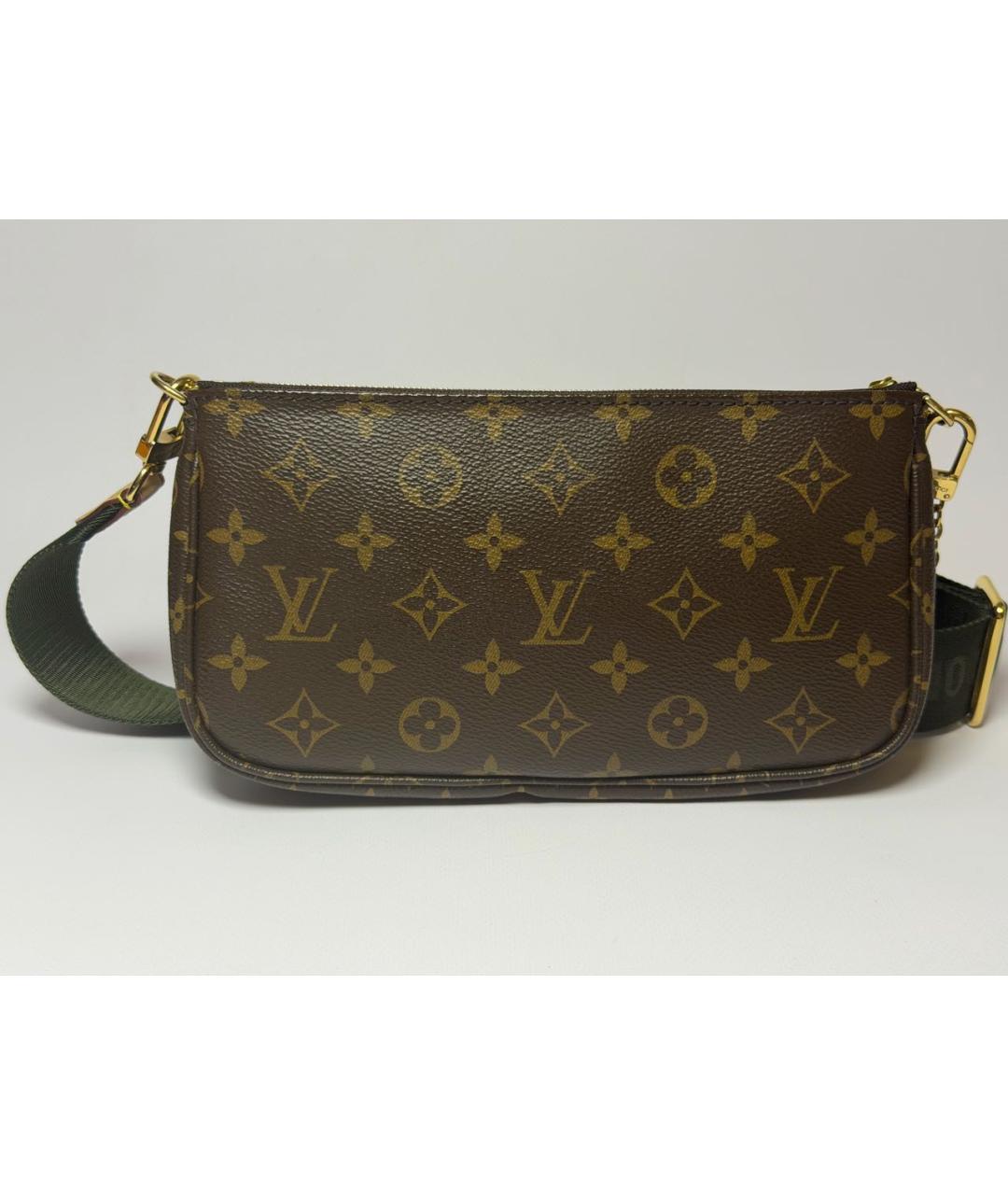 LOUIS VUITTON Коричневая сумка через плечо из канвы, фото 3