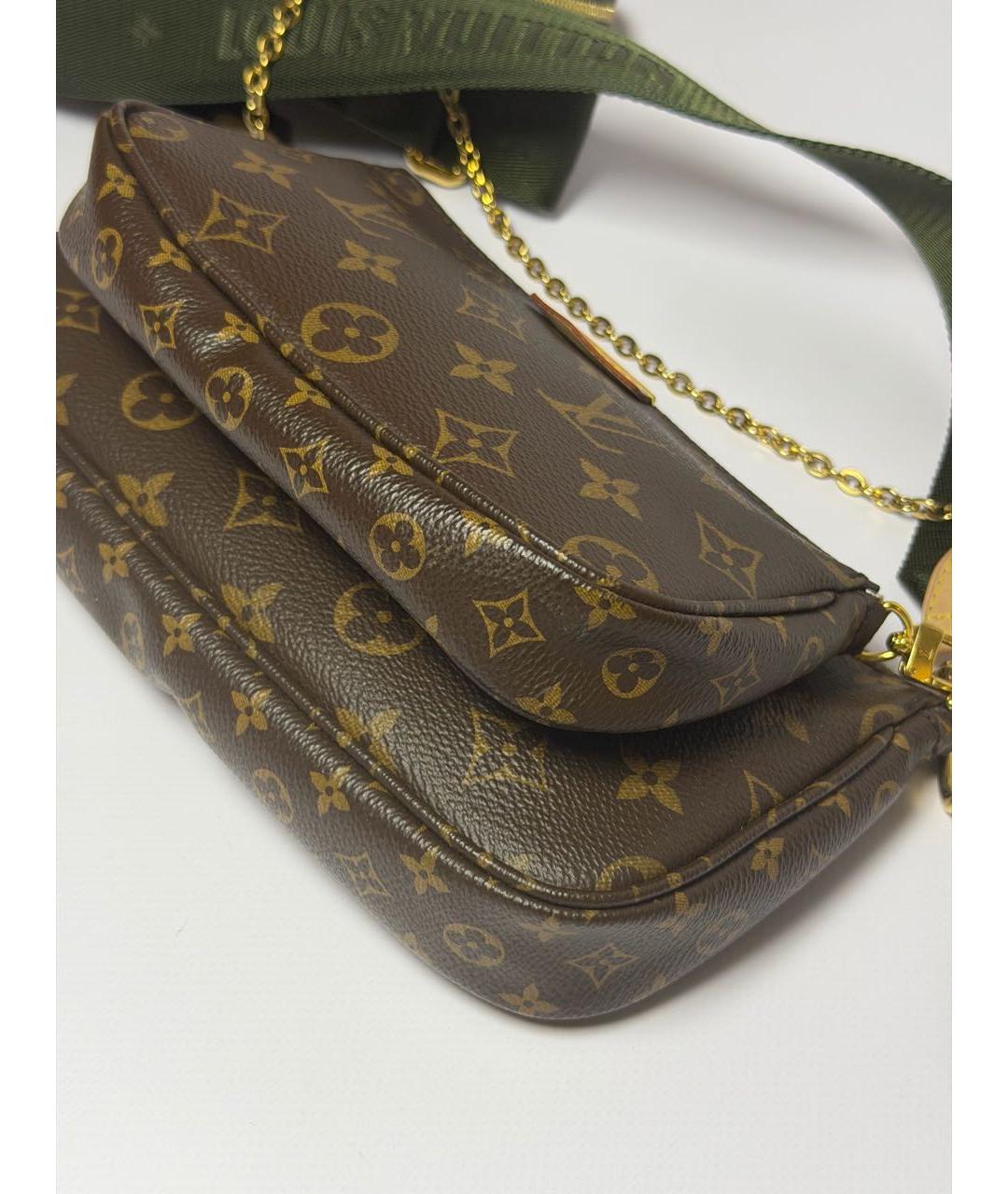 LOUIS VUITTON Коричневая сумка через плечо из канвы, фото 8