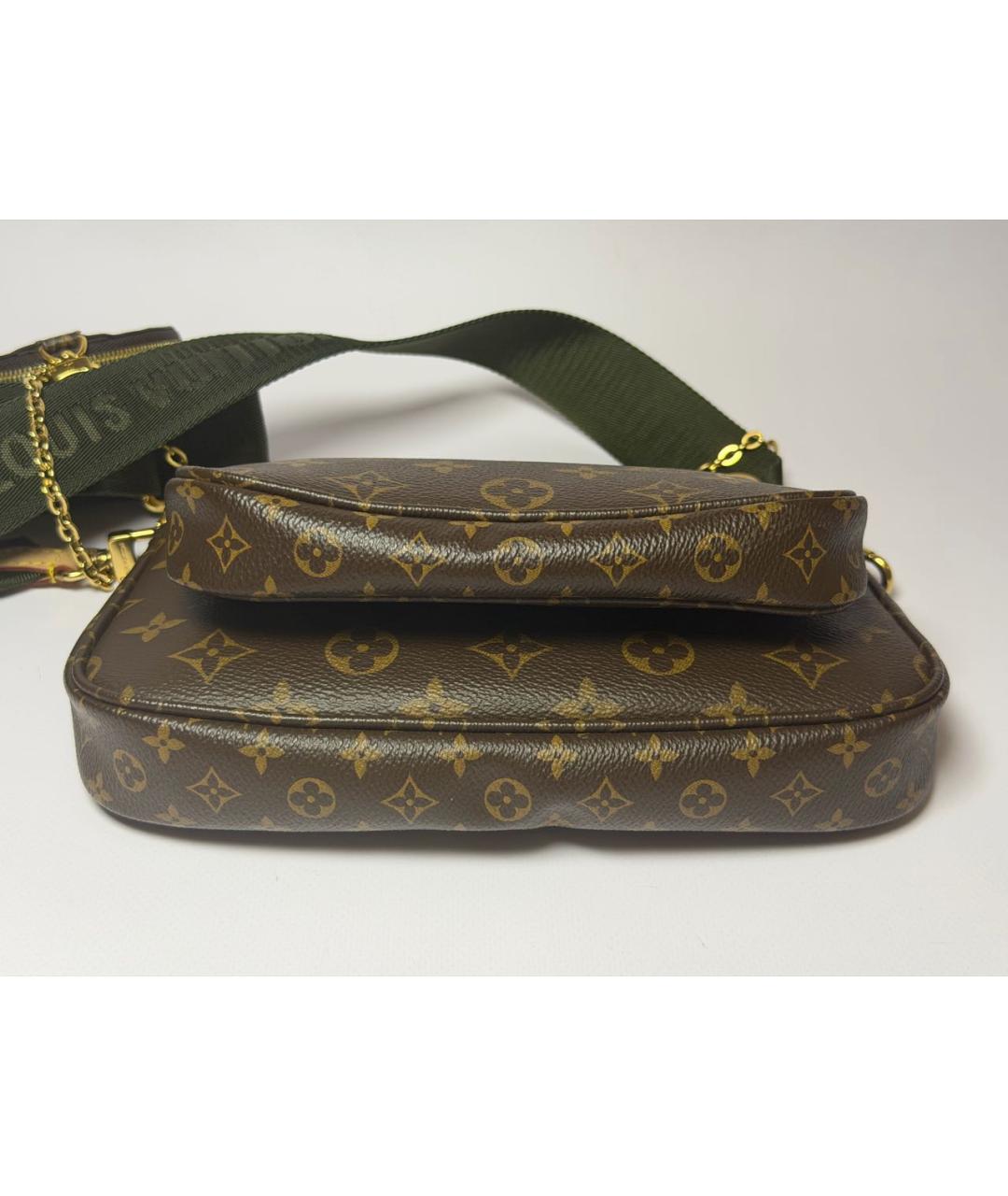 LOUIS VUITTON Коричневая сумка через плечо из канвы, фото 5
