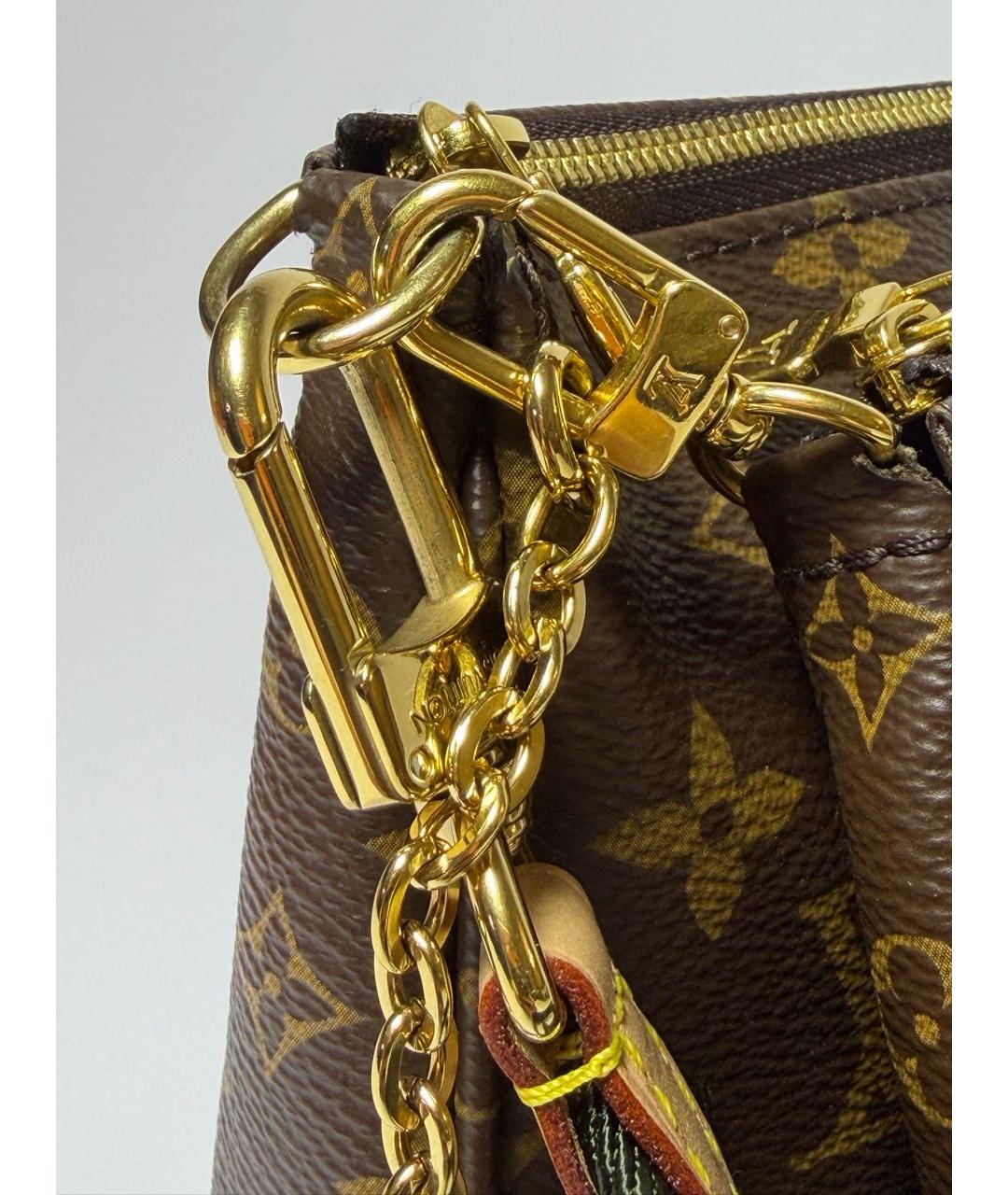 LOUIS VUITTON Коричневая сумка через плечо из канвы, фото 6