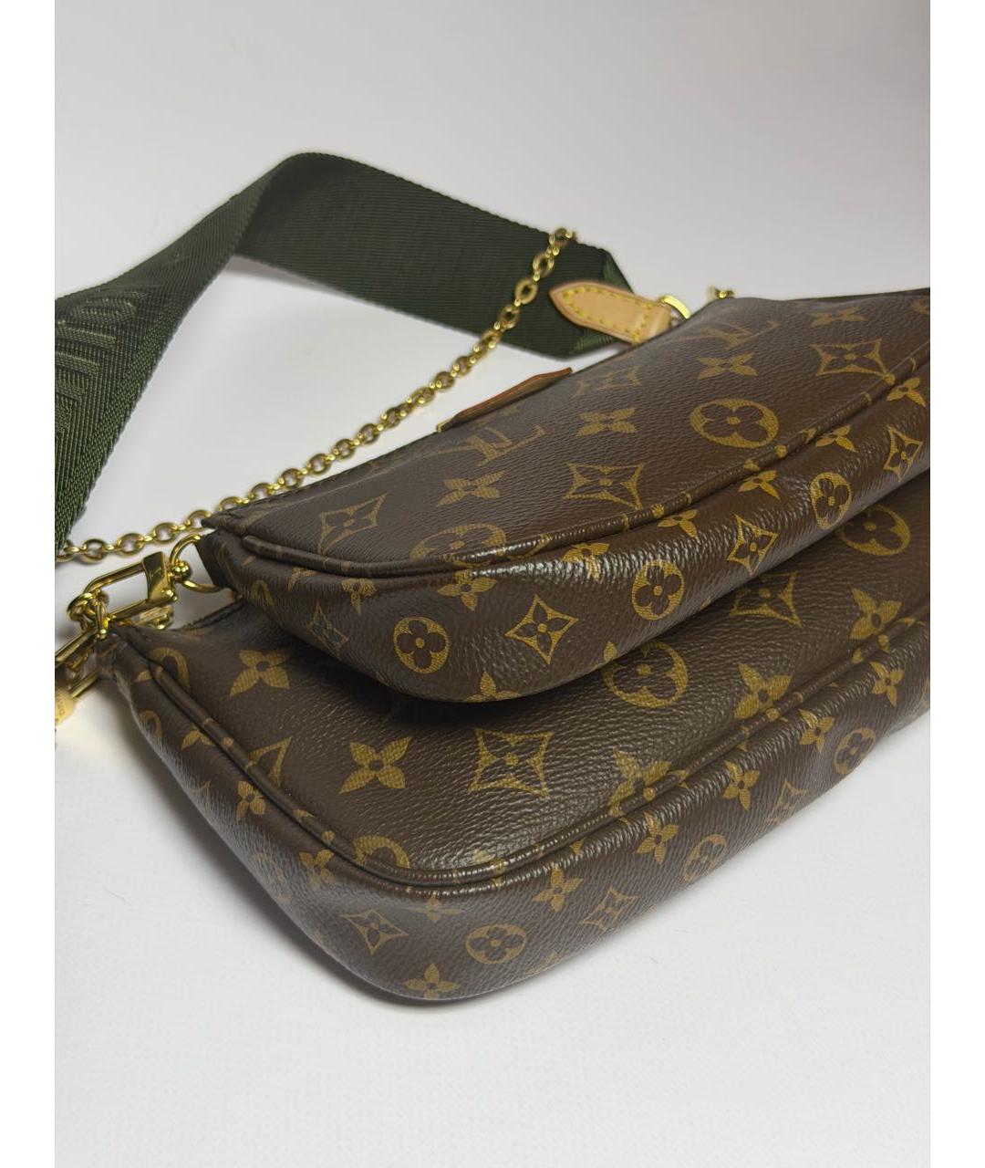 LOUIS VUITTON Коричневая сумка через плечо из канвы, фото 7