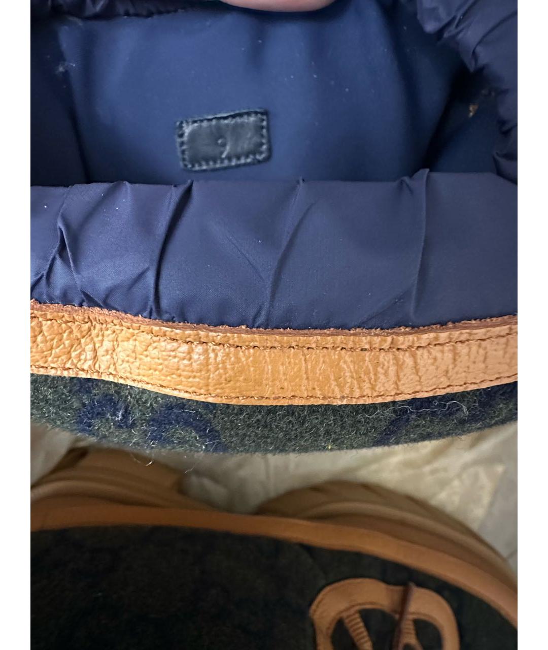GUCCI Хаки кожаные высокие ботинки, фото 7