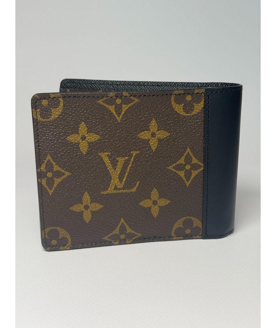 LOUIS VUITTON Коричневый кожаный кошелек, фото 2