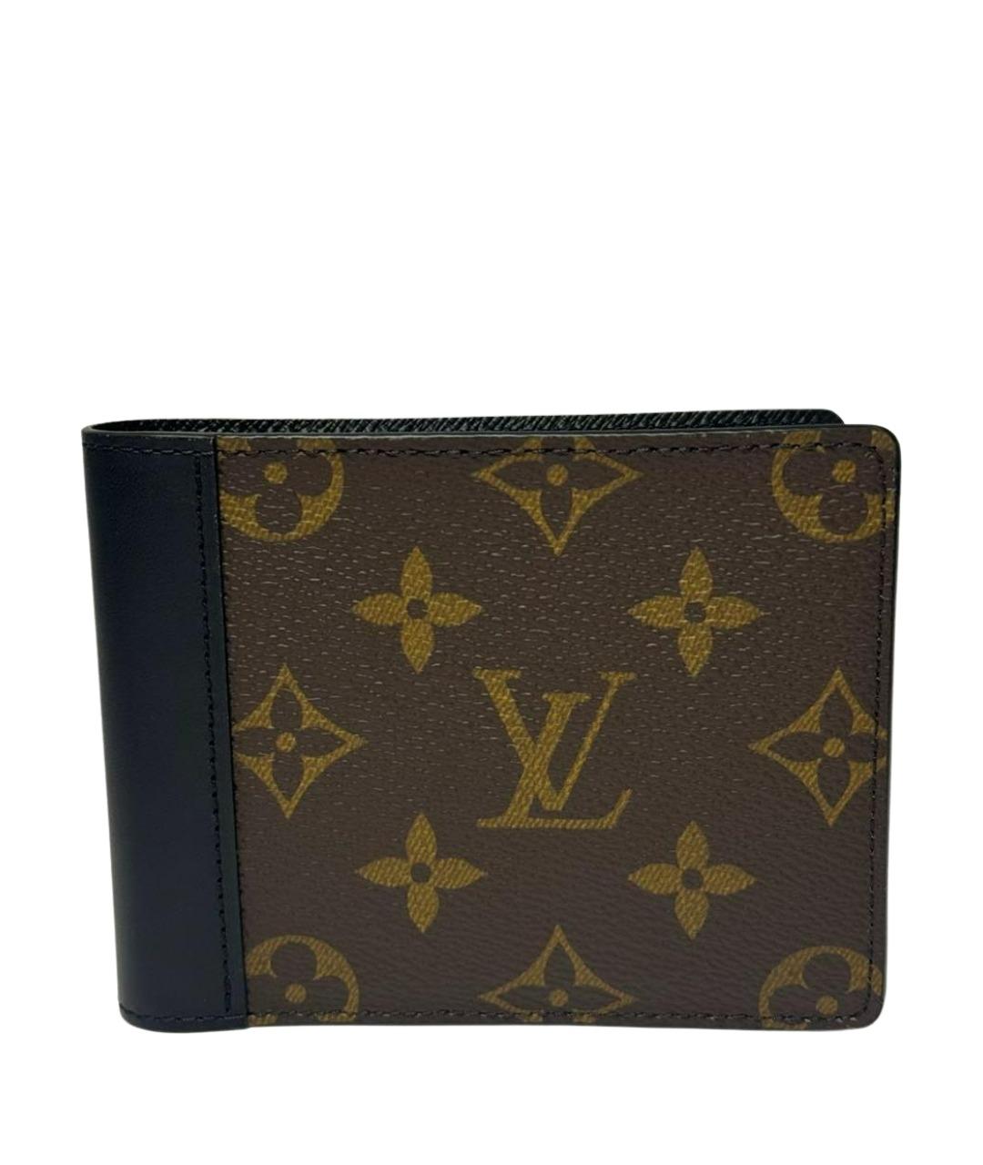 LOUIS VUITTON Коричневый кожаный кошелек, фото 1