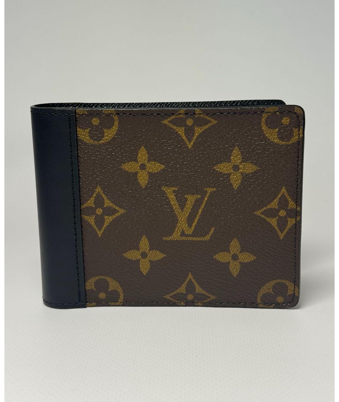 LOUIS VUITTON Коричневый кожаный кошелек, фото 9