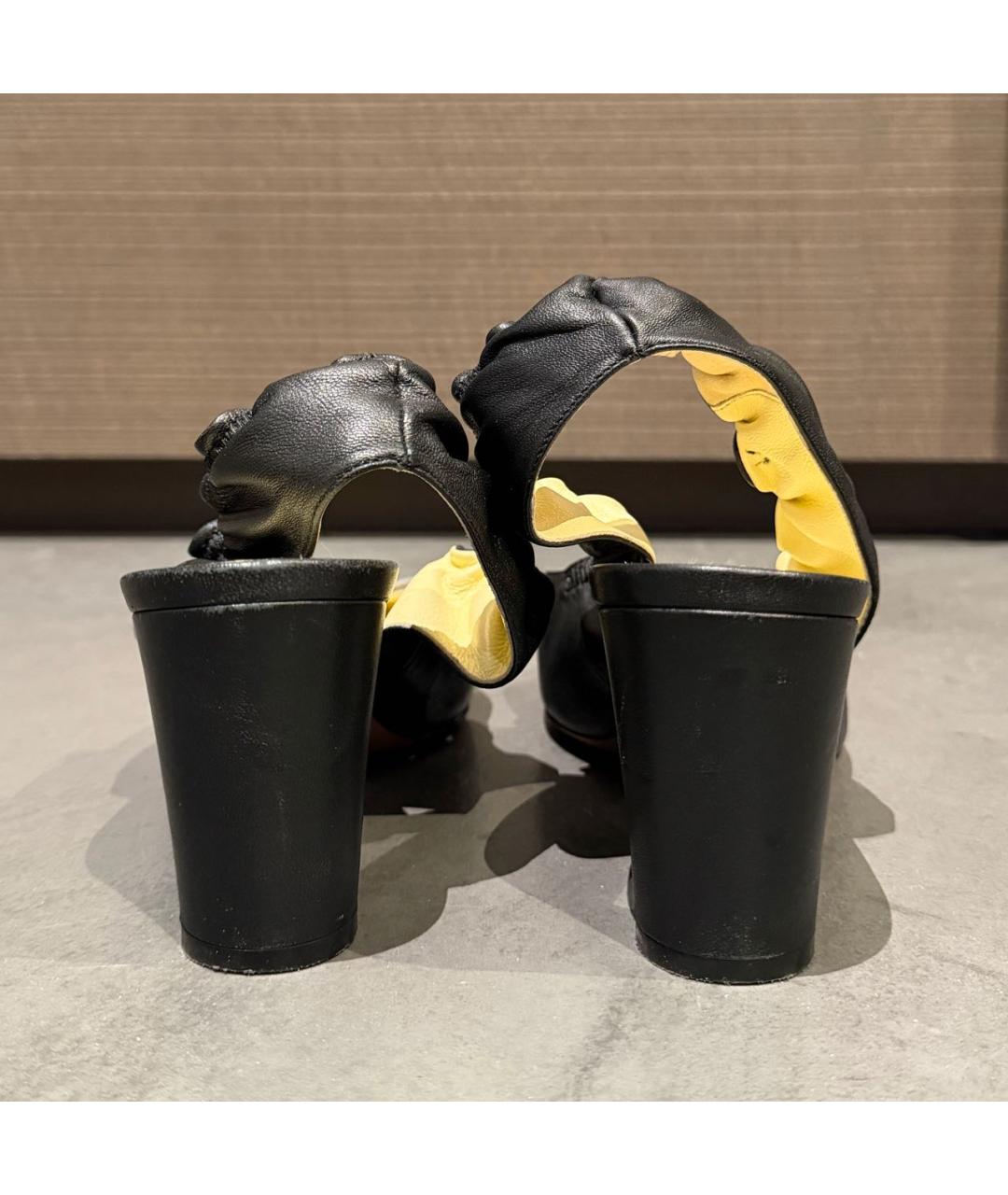 CELINE Черные кожаные туфли, фото 4