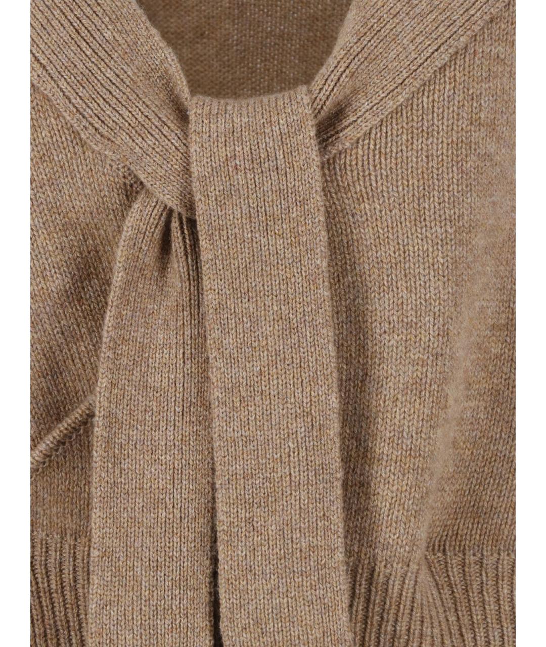 ERMANNO SCERVINO Бежевый кашемировый кардиган, фото 4