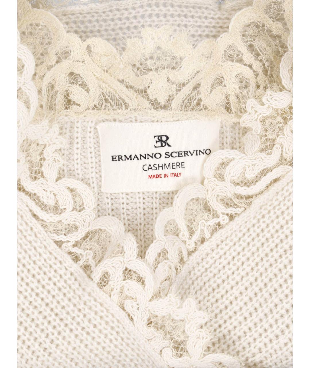 ERMANNO SCERVINO Бежевый кашемировый джемпер / свитер, фото 4
