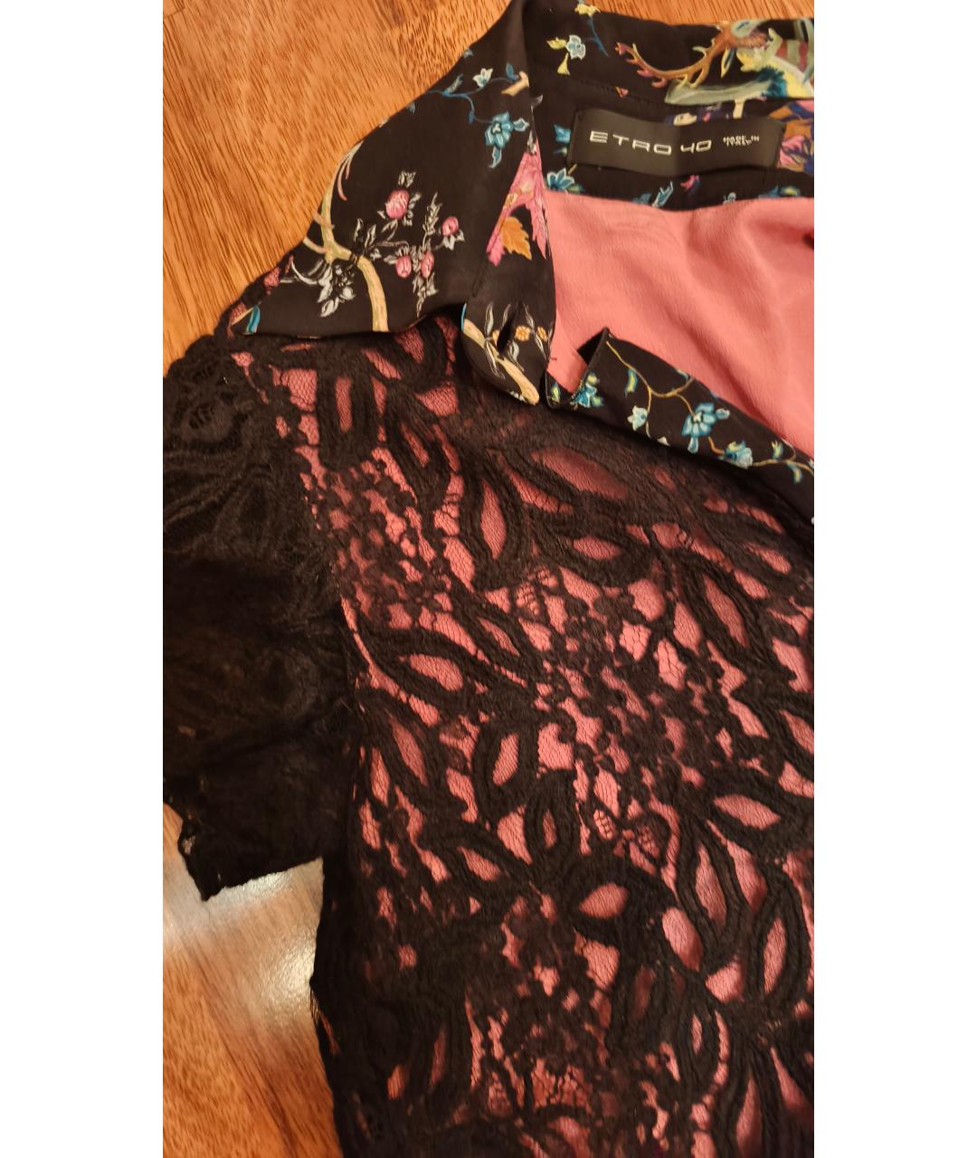 ETRO Черное кружевное коктейльное платье, фото 4