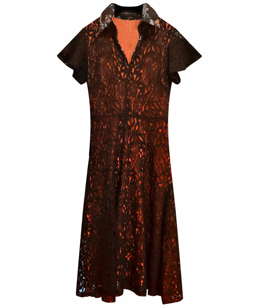 ETRO Черное кружевное коктейльное платье, фото 1