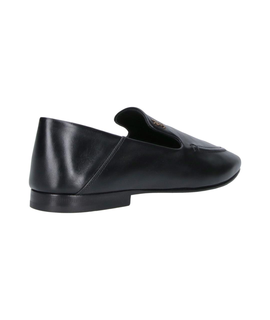 SAINT LAURENT Черные кожаные лоферы, фото 4