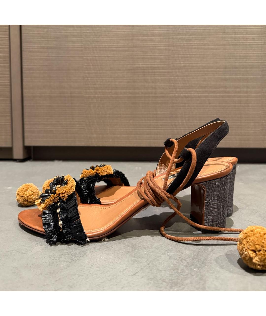 DOLCE&GABBANA Коричневые босоножки, фото 2