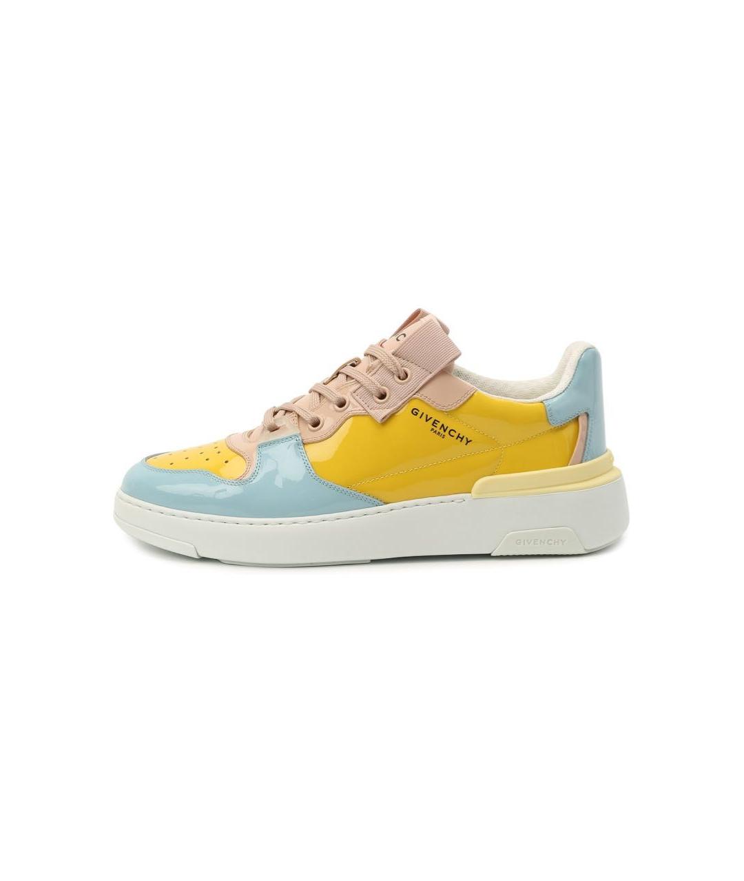 GIVENCHY Мульти кроссовки из лакированной кожи, фото 6