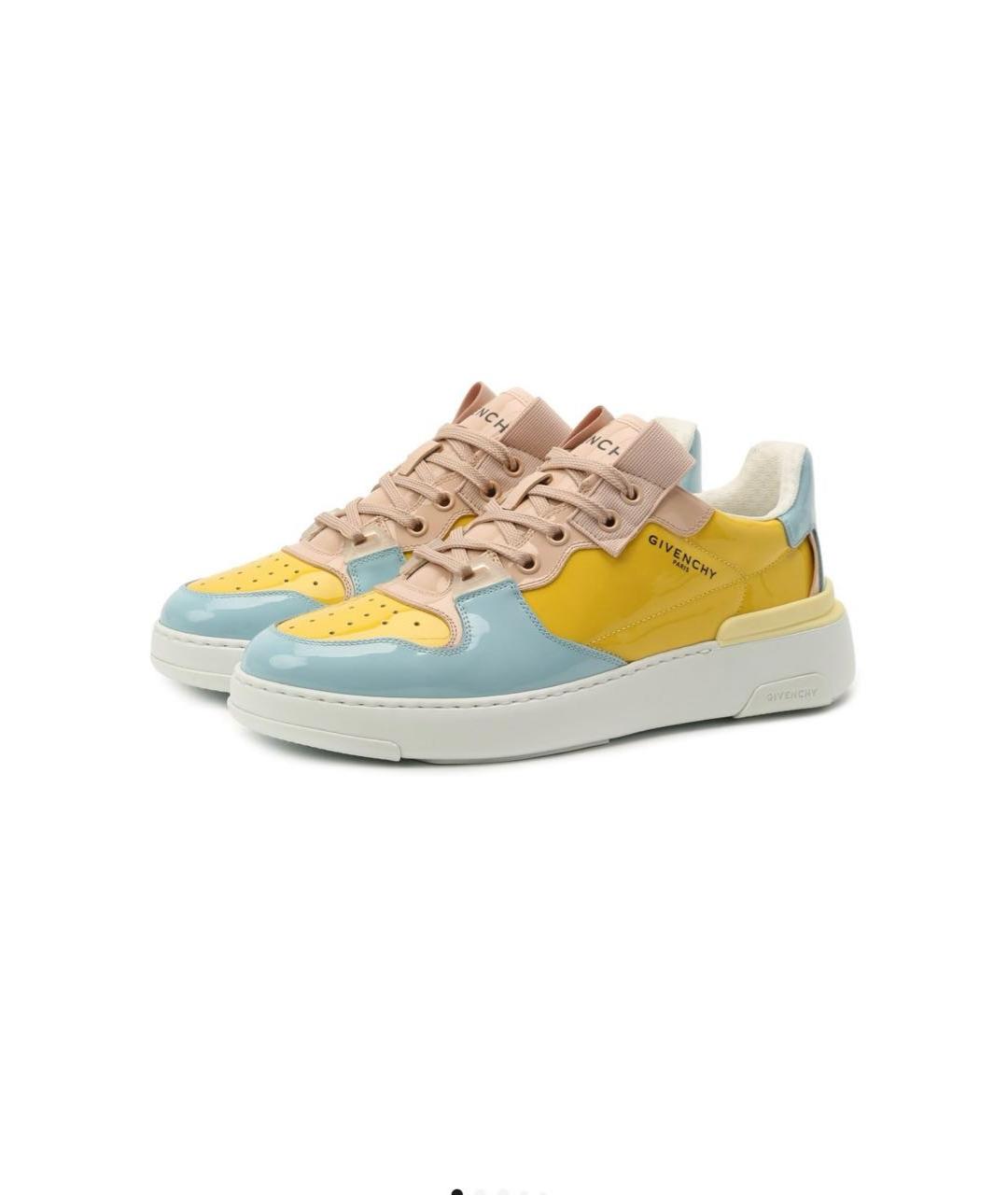GIVENCHY Мульти кроссовки из лакированной кожи, фото 5