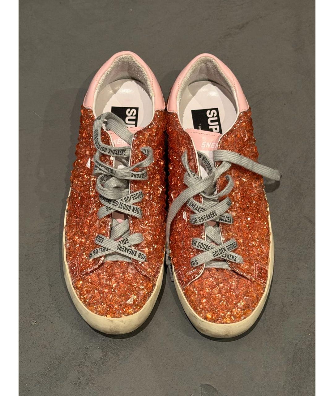 GOLDEN GOOSE Розовые кеды, фото 2