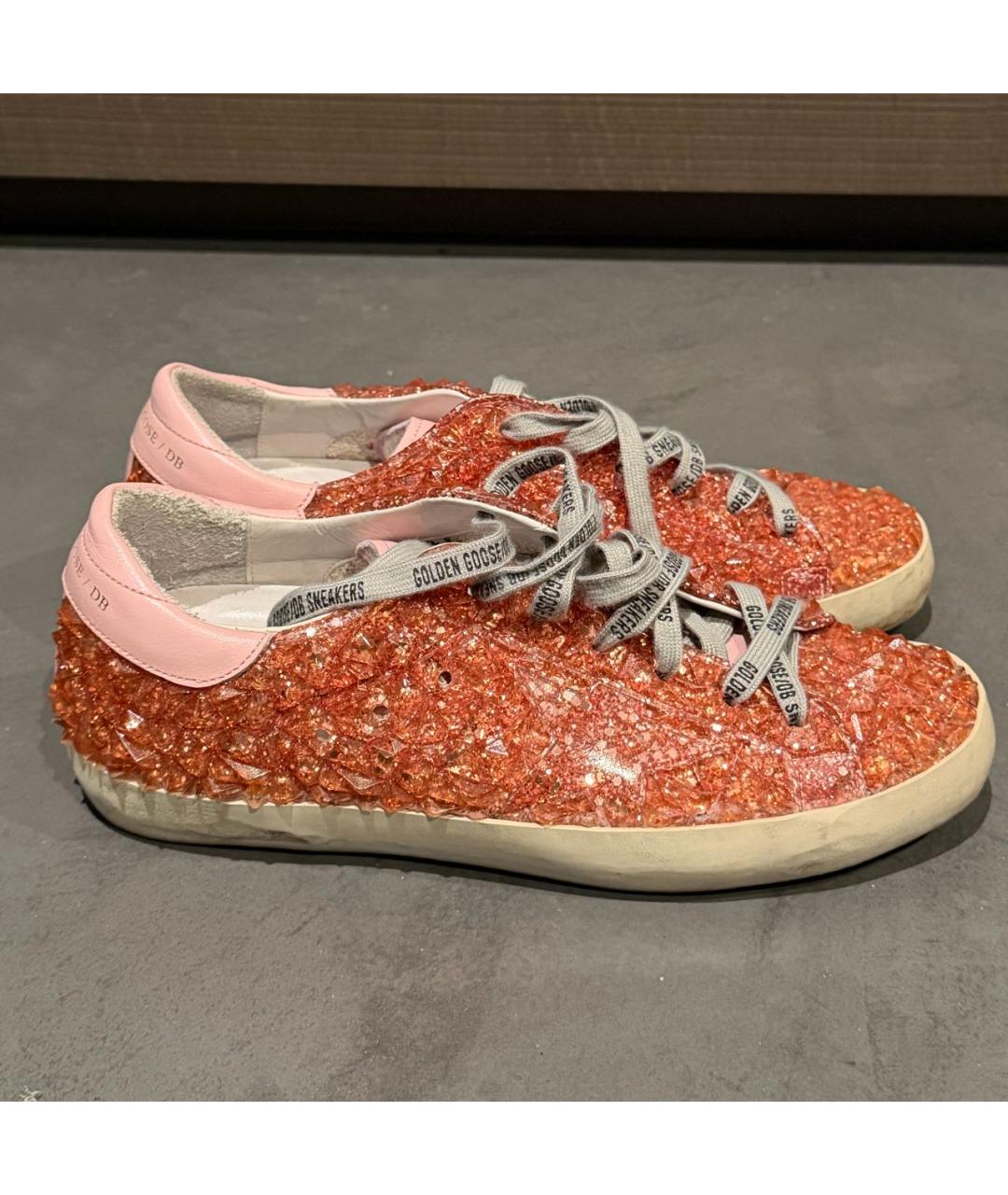 GOLDEN GOOSE Розовые кеды, фото 9