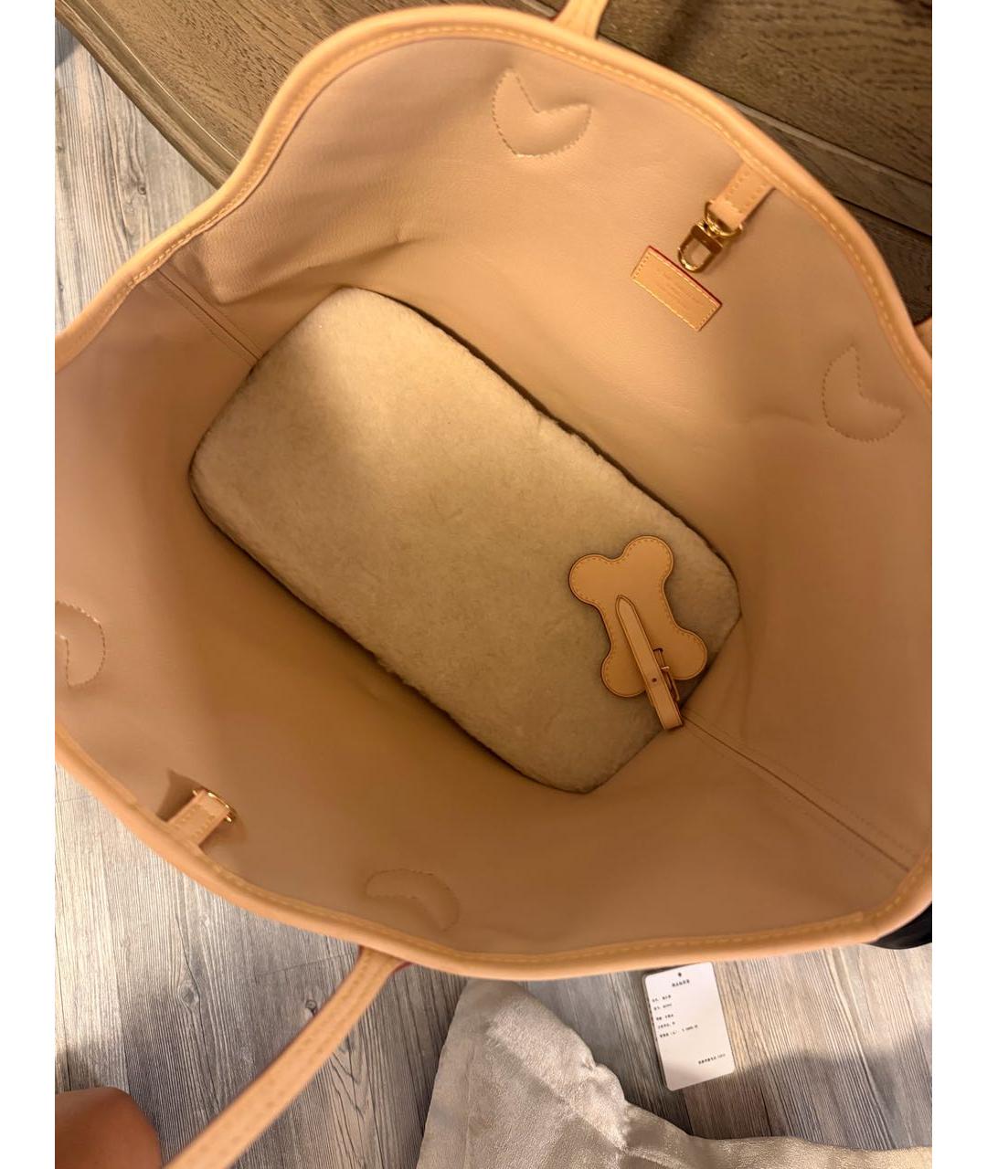 LOUIS VUITTON Коричневая сумка тоут из канвы, фото 3