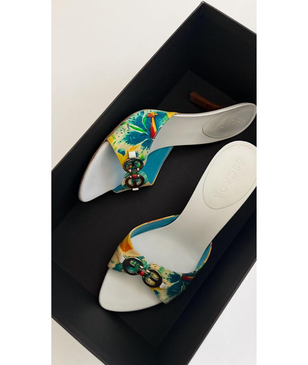 ESCADA Мульти кожаные босоножки, фото 8