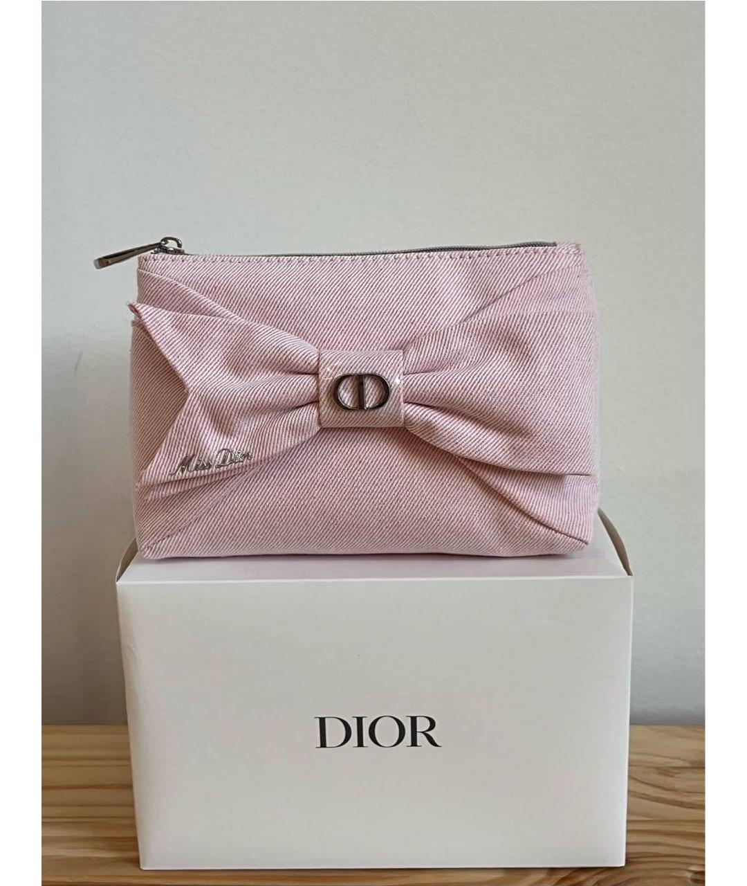 DIOR BEAUTY Розовая деним косметичка, фото 4