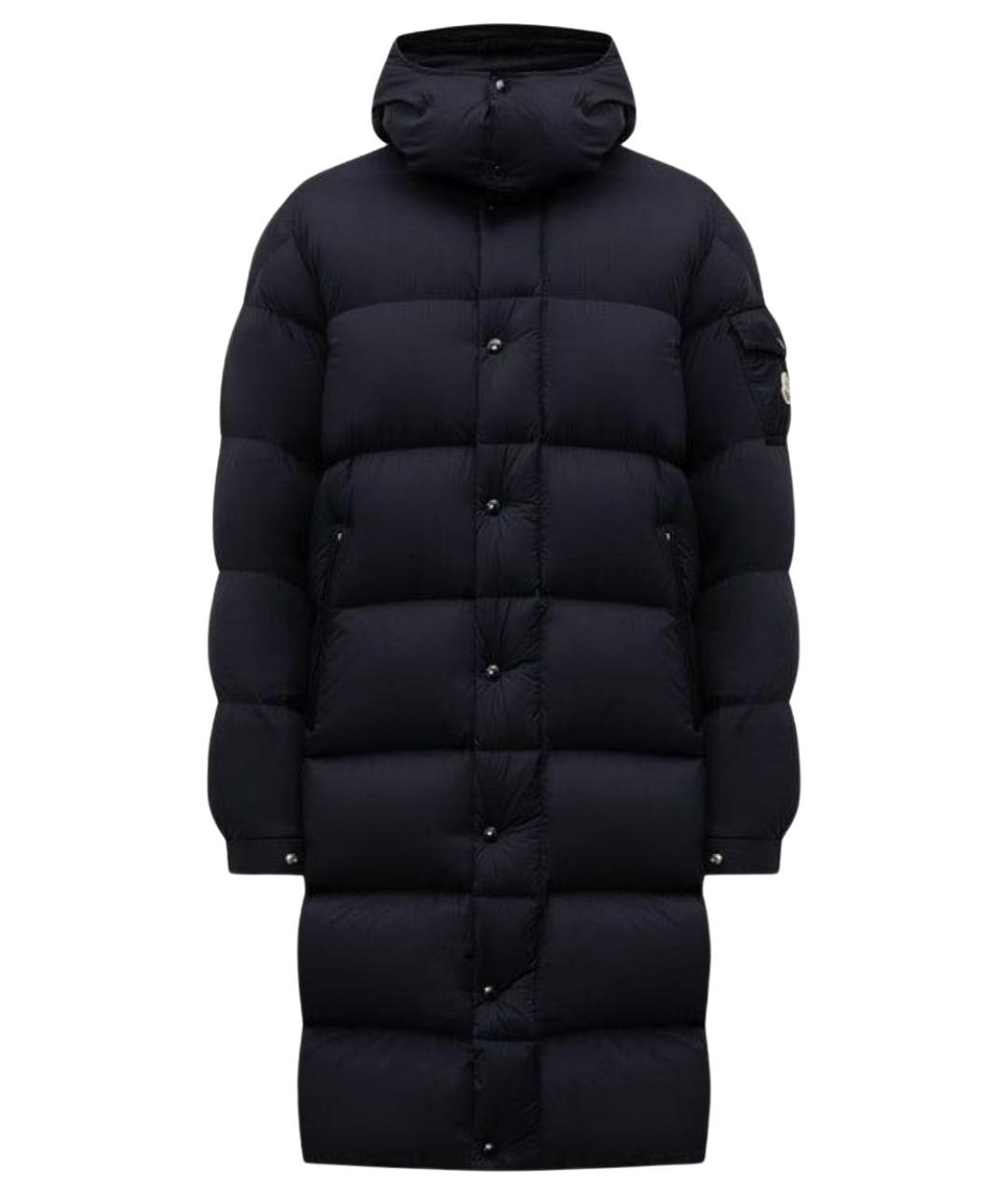 MONCLER Темно-синий пуховик, фото 1