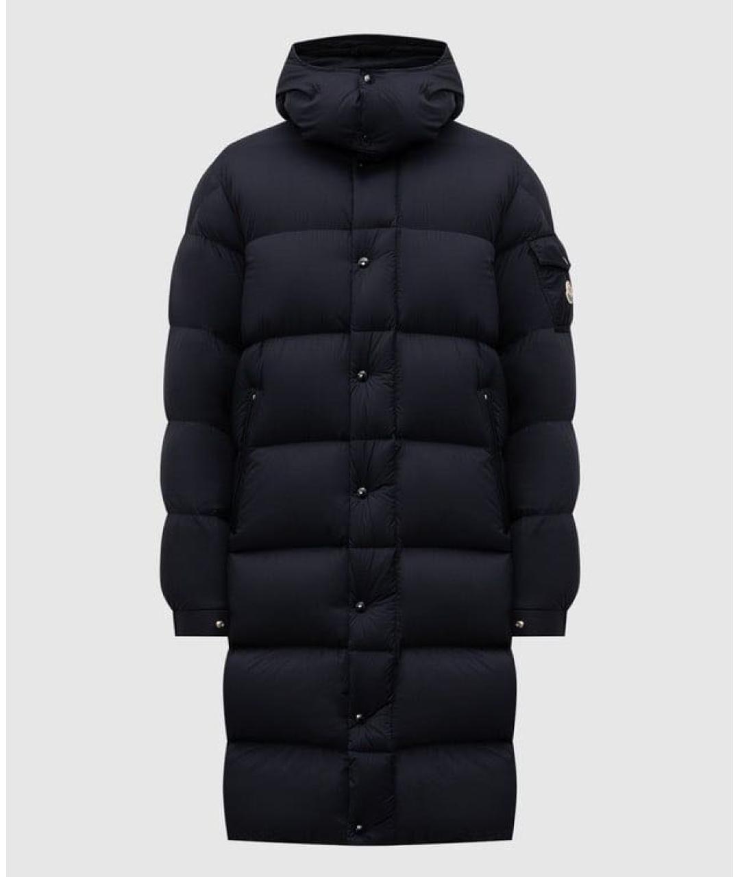 MONCLER Темно-синий пуховик, фото 5