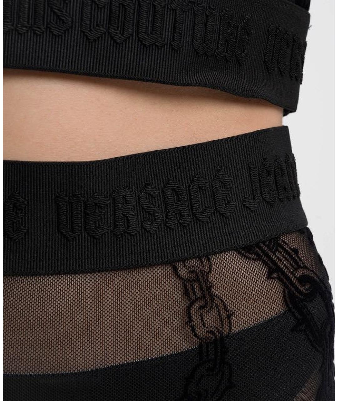 VERSACE JEANS COUTURE Черные леггинсы и велосипедки, фото 6
