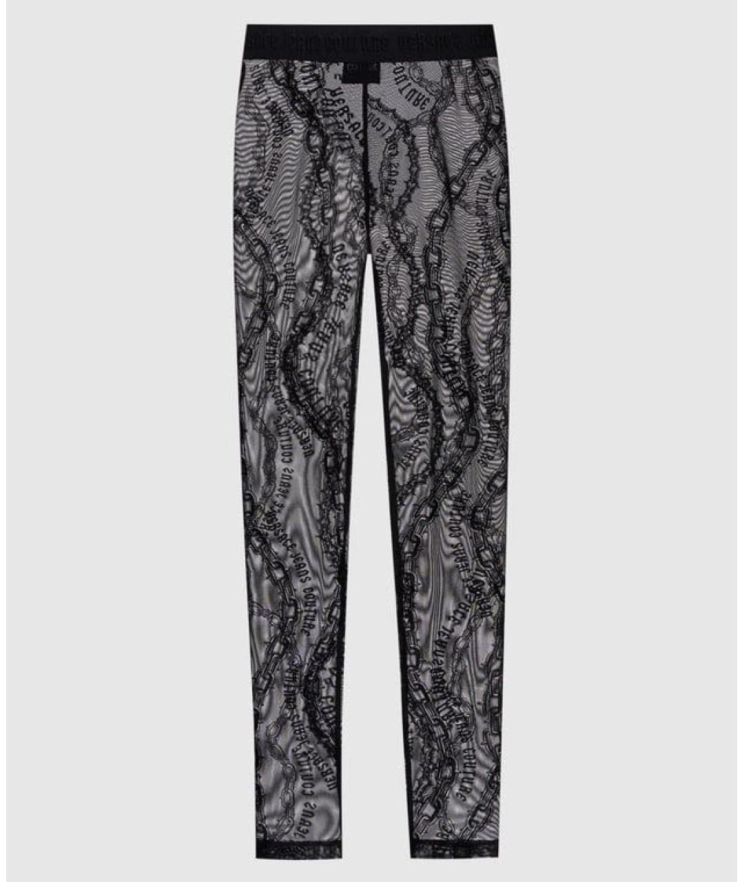 VERSACE JEANS COUTURE Черные леггинсы и велосипедки, фото 7