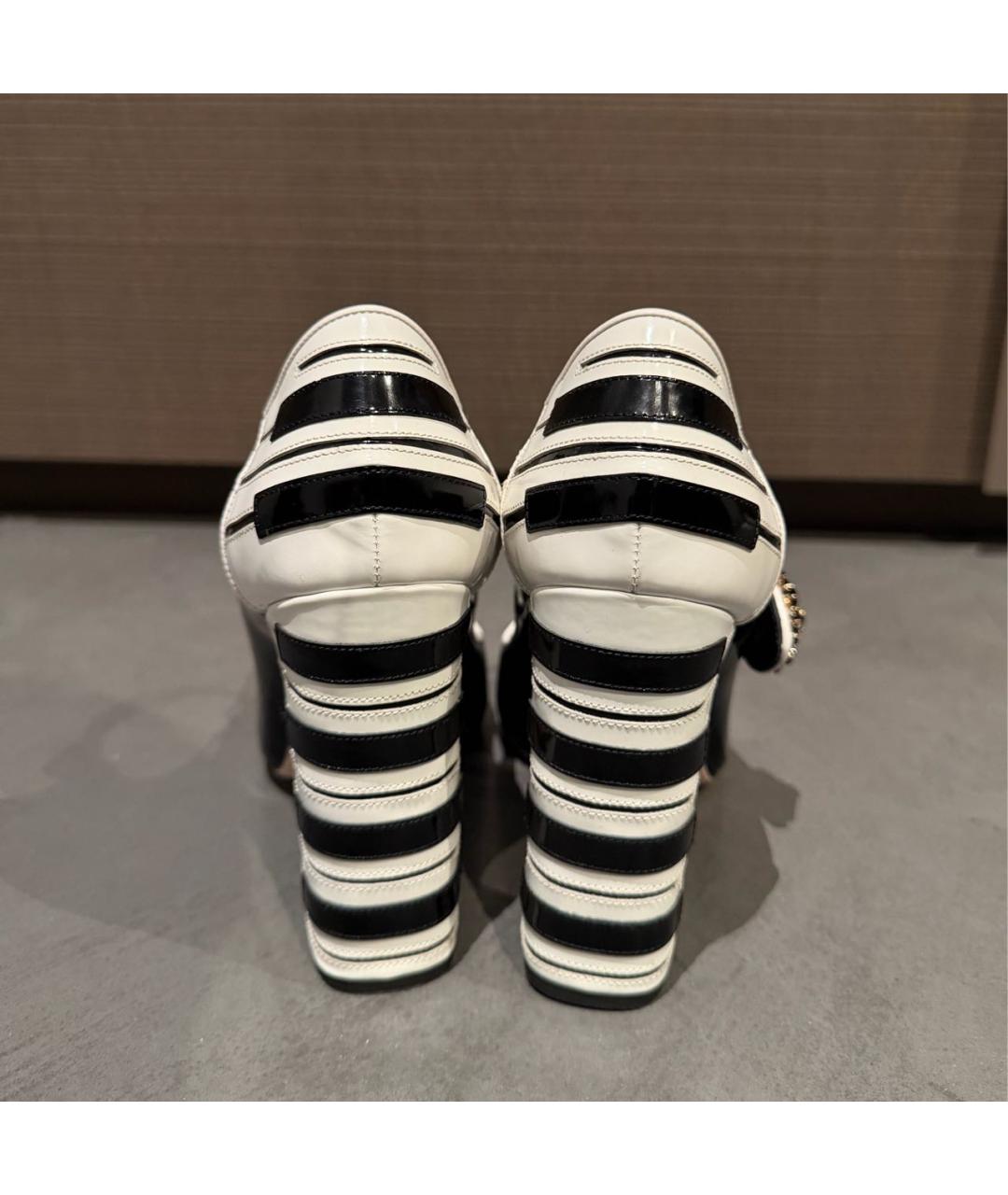 DOLCE&GABBANA Черные кожаные туфли, фото 4