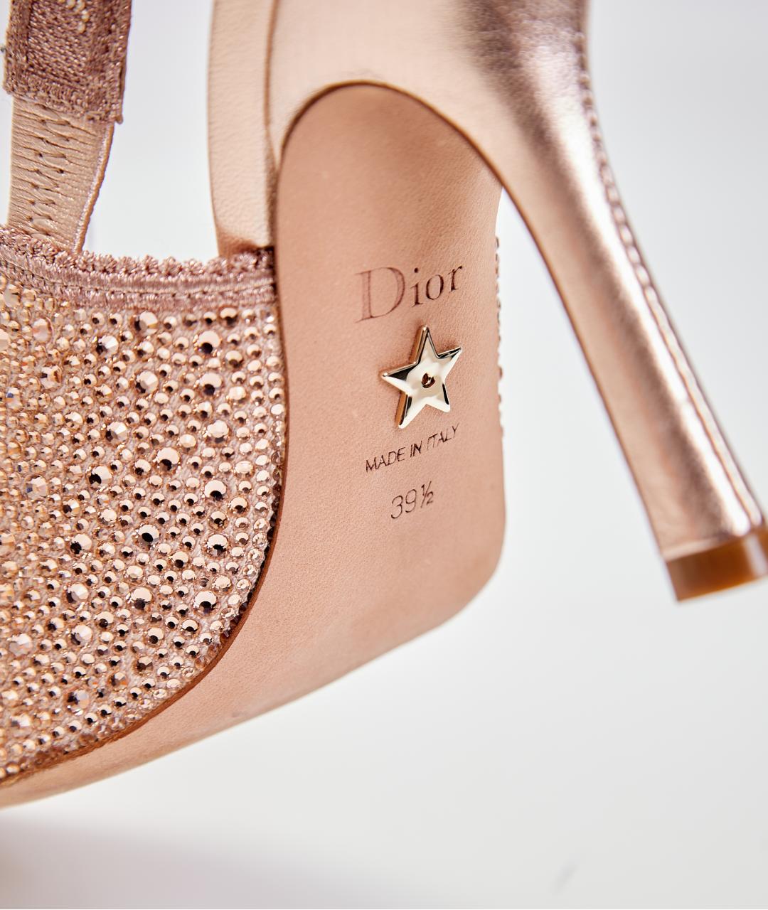 CHRISTIAN DIOR Розовые кожаные туфли, фото 4