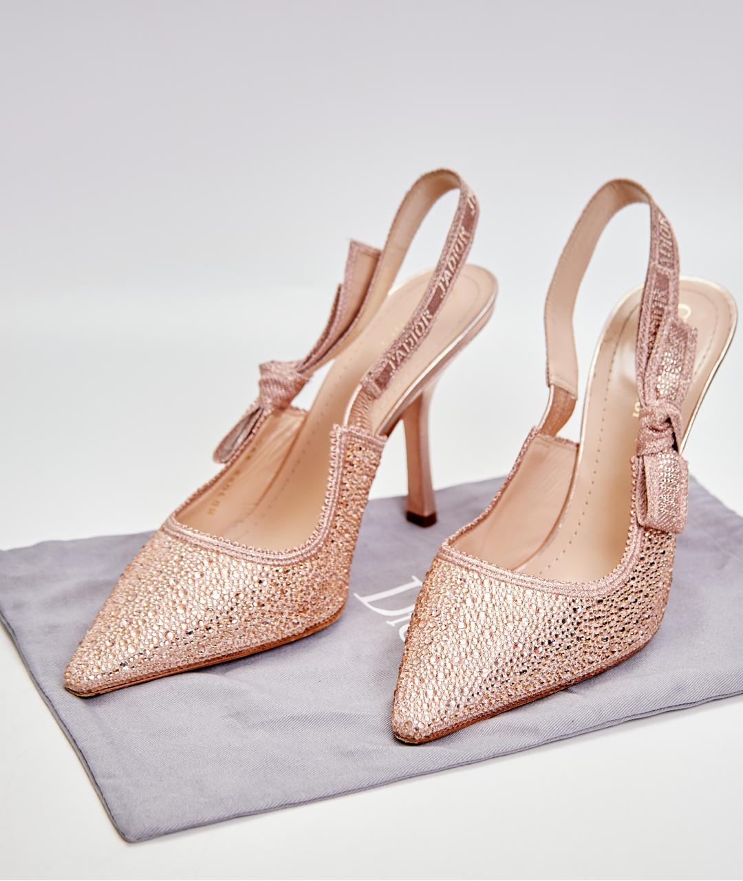 CHRISTIAN DIOR Розовые кожаные туфли, фото 5