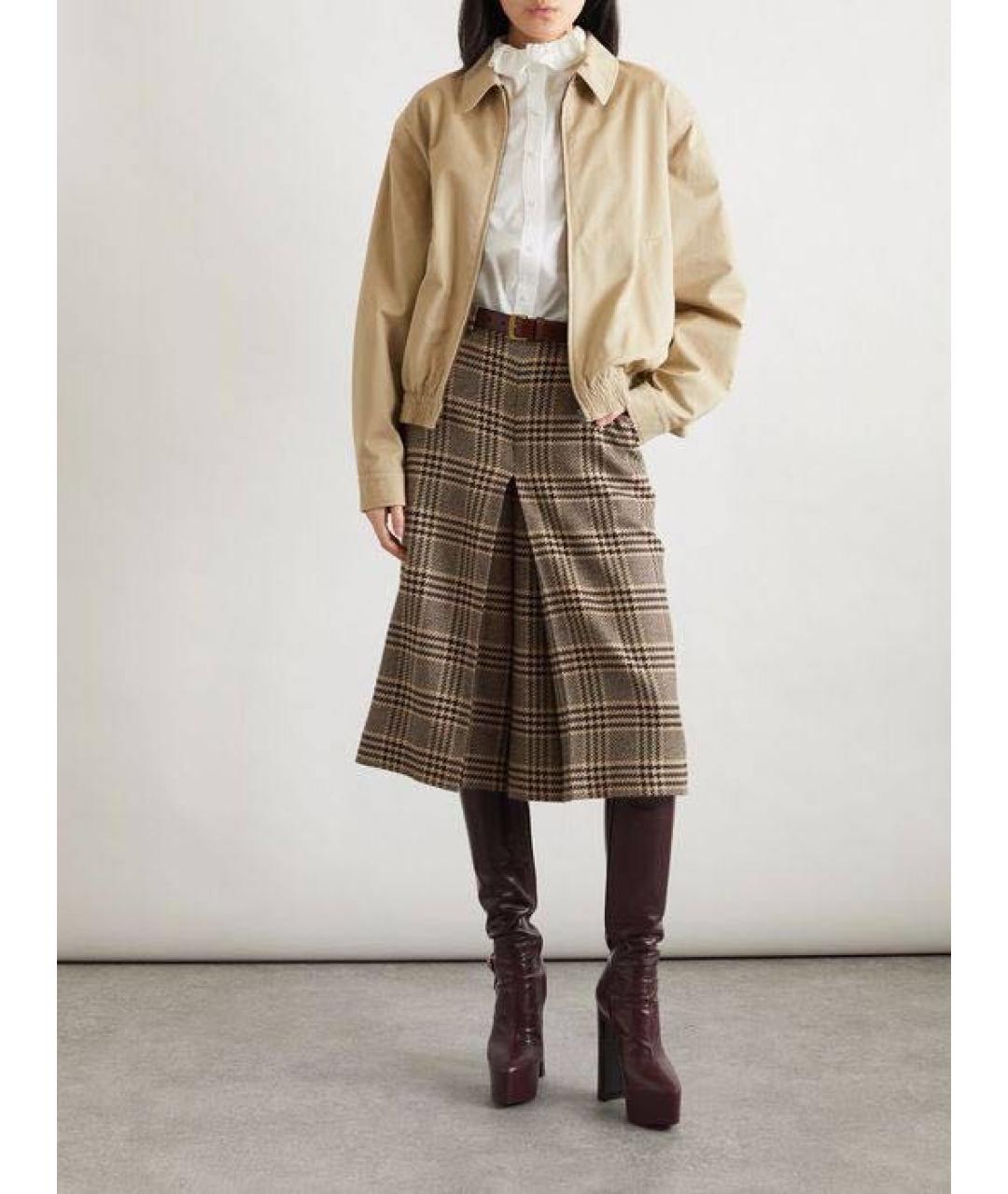 SAINT LAURENT Бежевая хлопковая куртка, фото 2