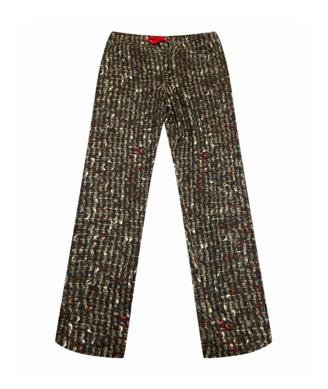 CHANEL Мульти кашемировые прямые брюки, фото 1