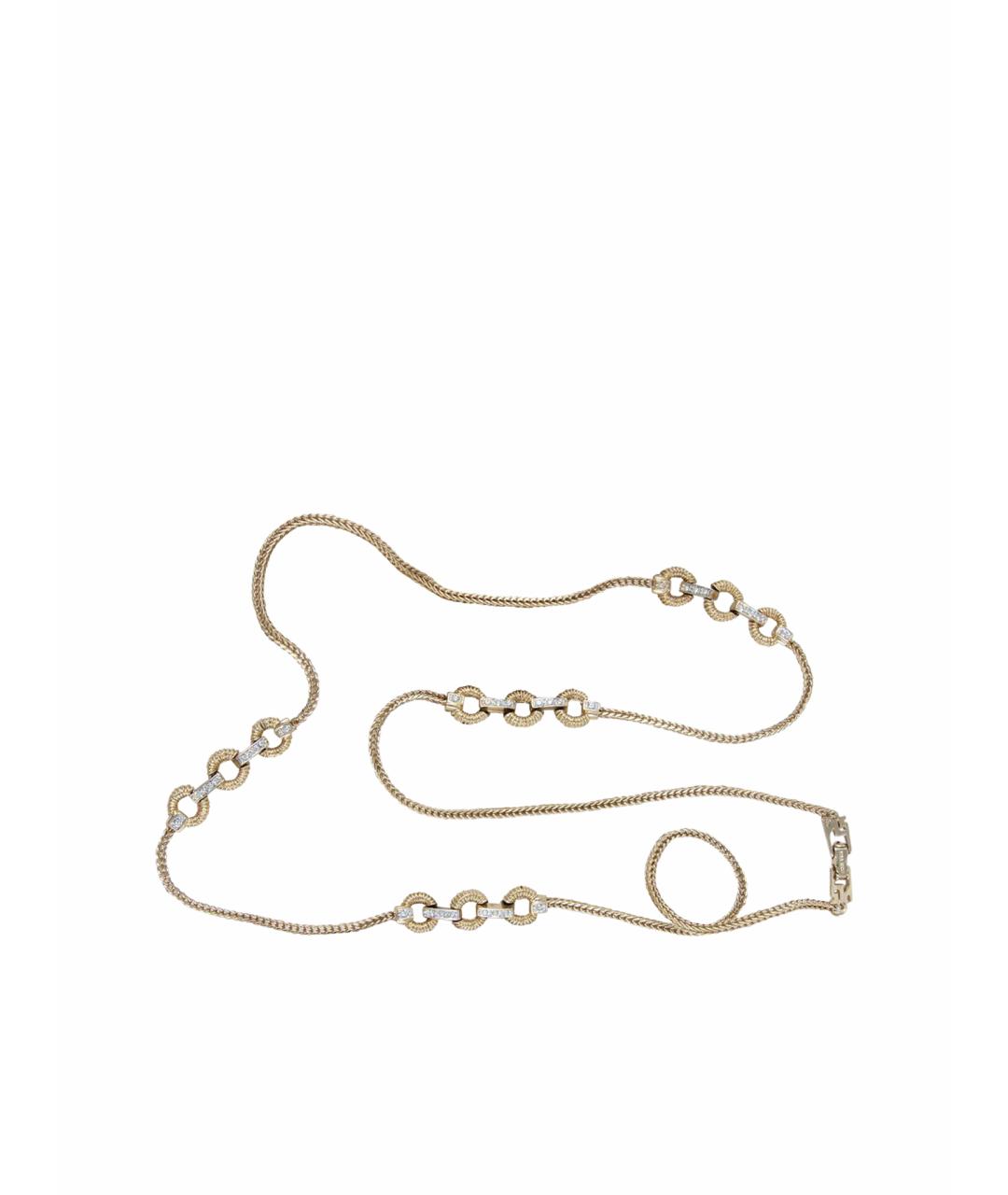 NINA RICCI Золотое позолоченное колье, фото 1