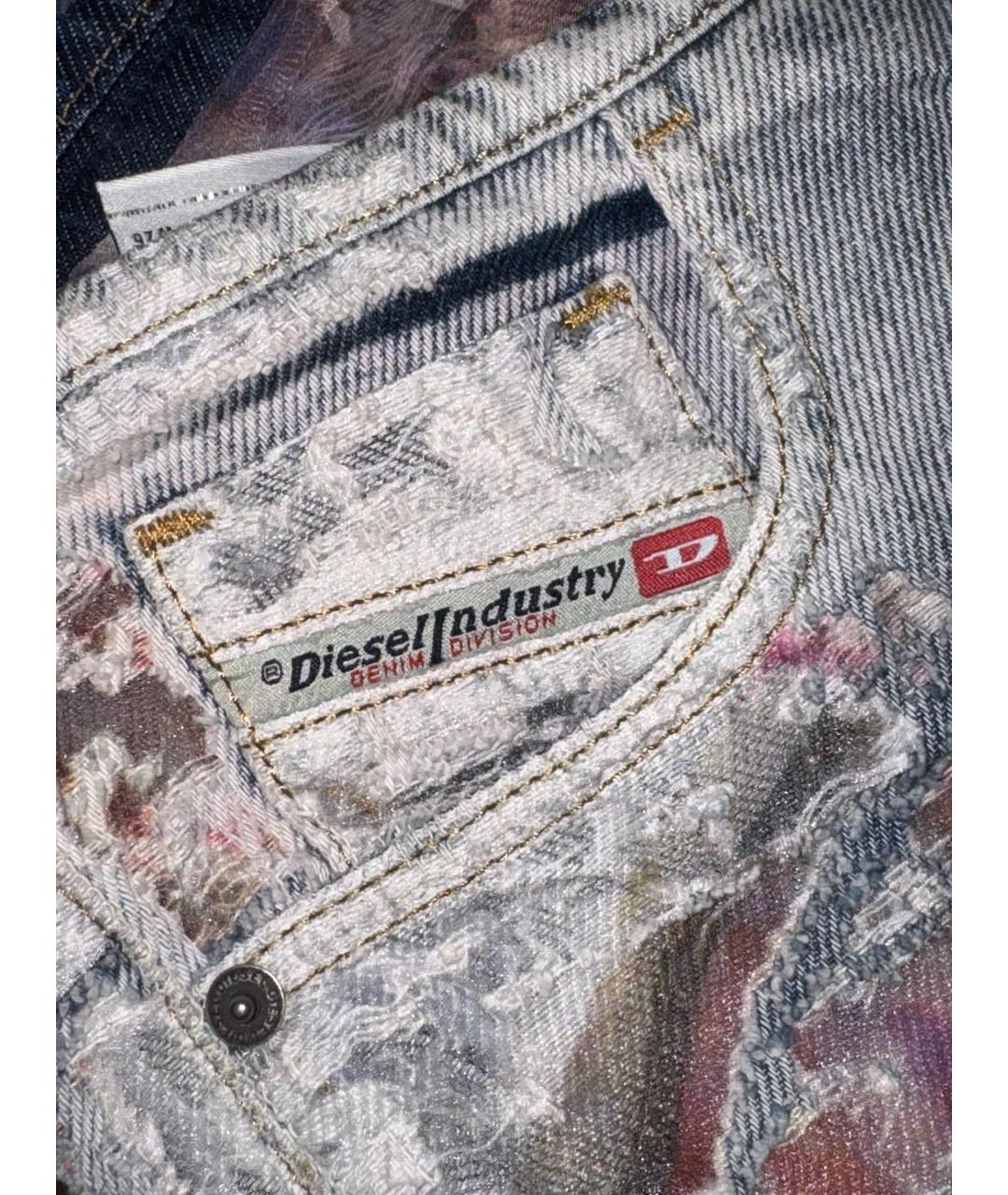 DIESEL Розовые хлопко-полиэстеровые джинсы клеш, фото 4