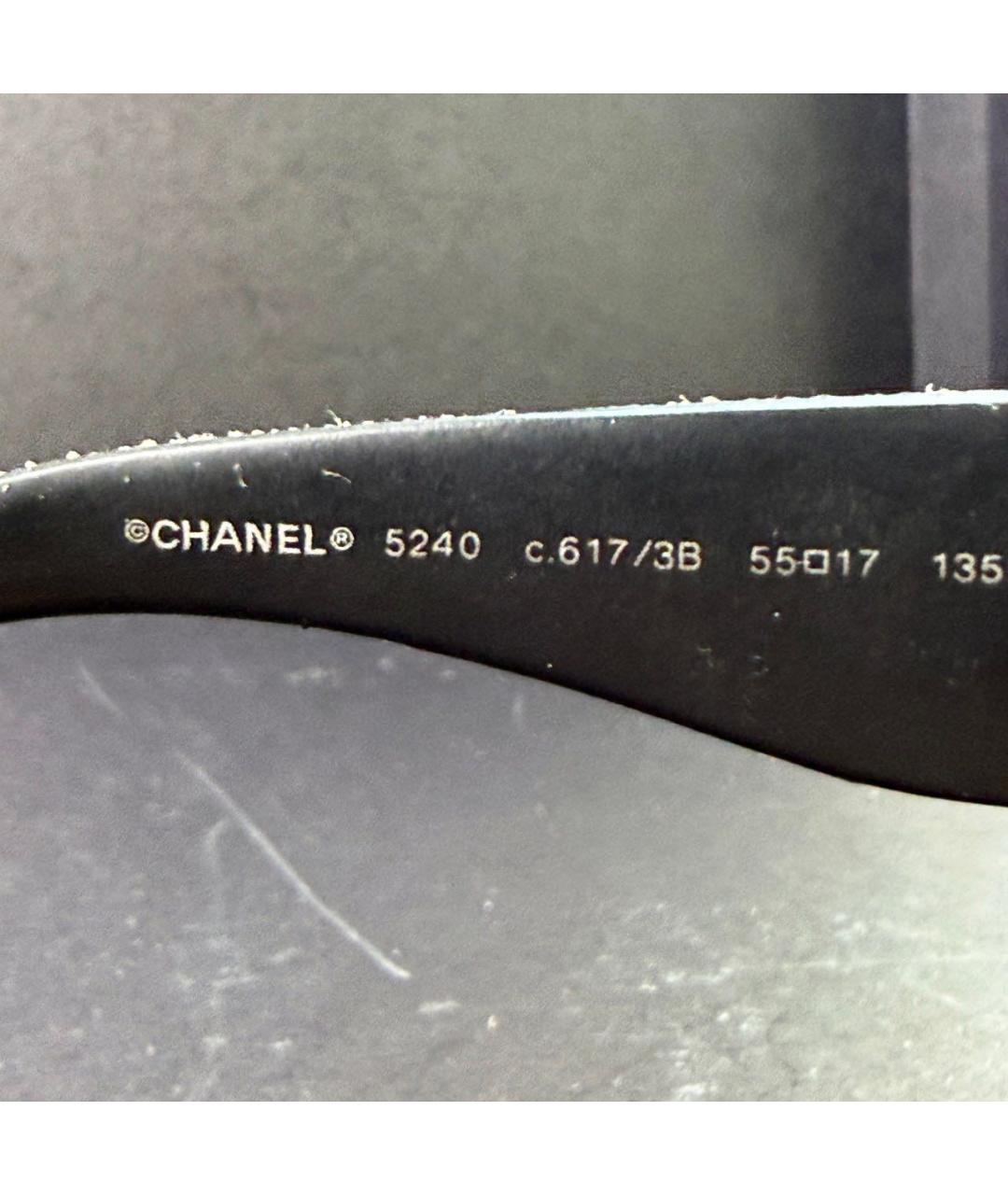 CHANEL Коричневые пластиковые солнцезащитные очки, фото 5