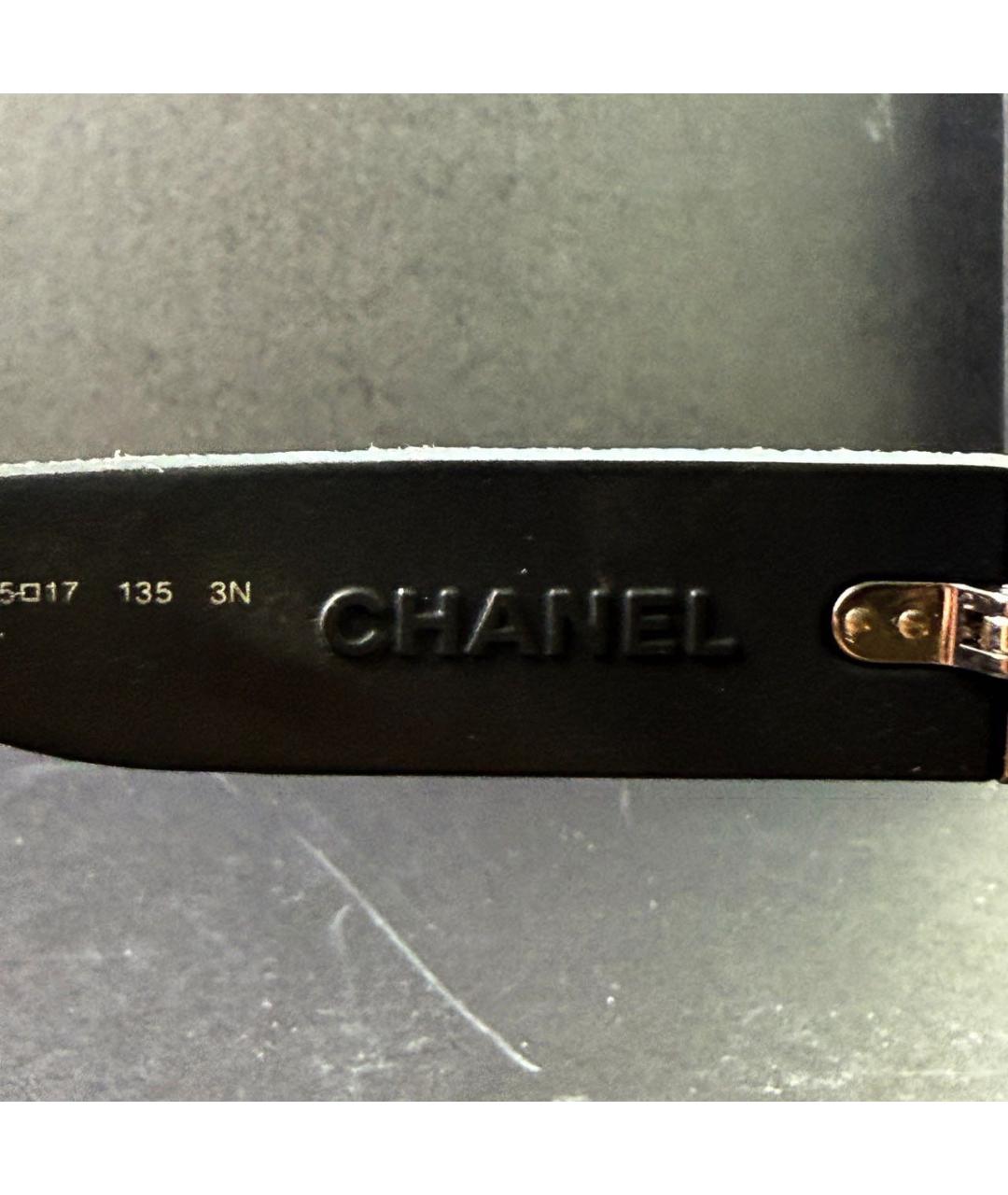 CHANEL Коричневые пластиковые солнцезащитные очки, фото 4
