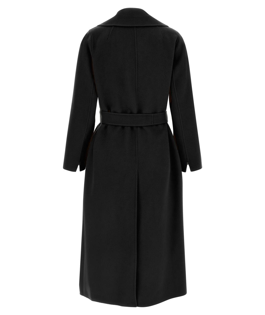 'S MAX MARA Черное шерстяное пальто, фото 2
