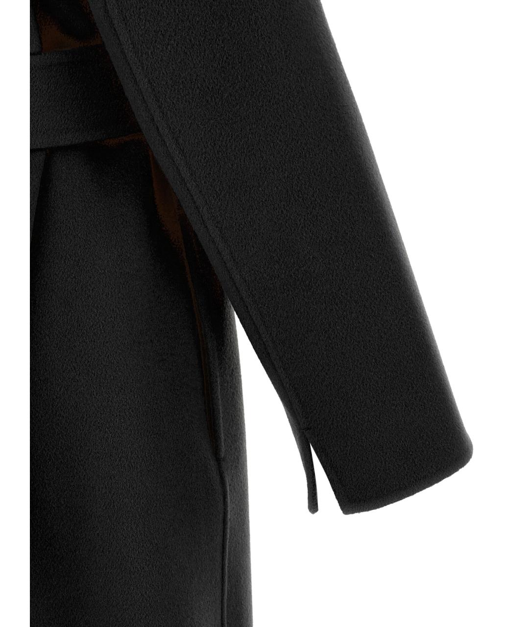 'S MAX MARA Черное шерстяное пальто, фото 4