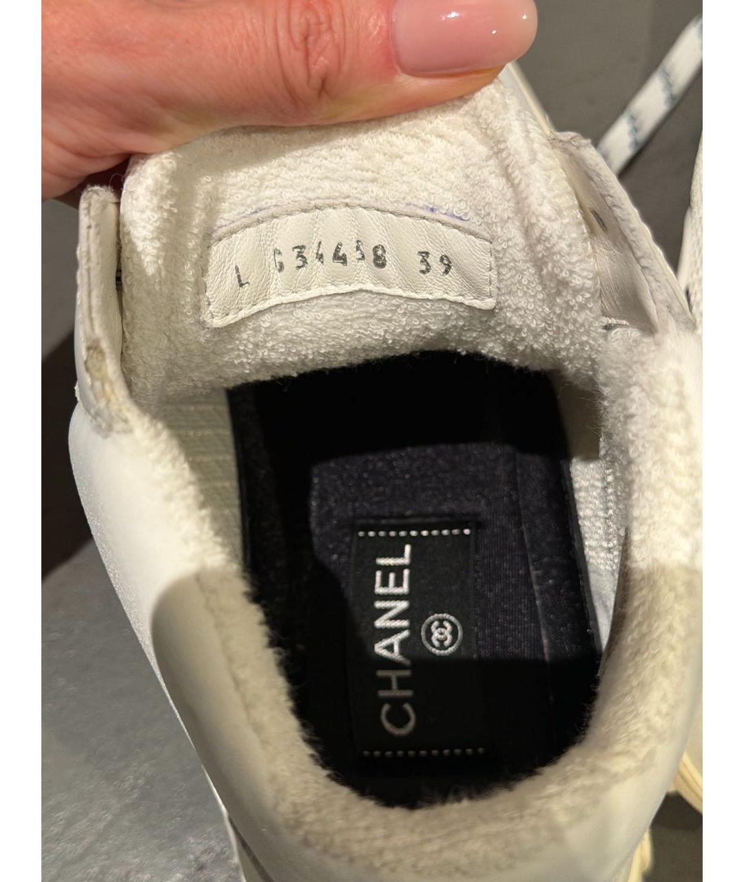 CHANEL Белые кроссовки, фото 8
